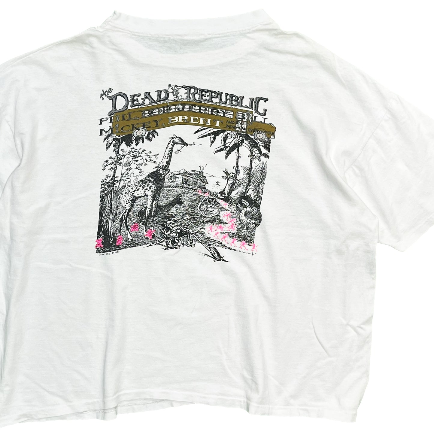 90's BLUE HAIR ORIGINAL T'S Gratefuldead "Dead Republic" T Size (XL) レア！