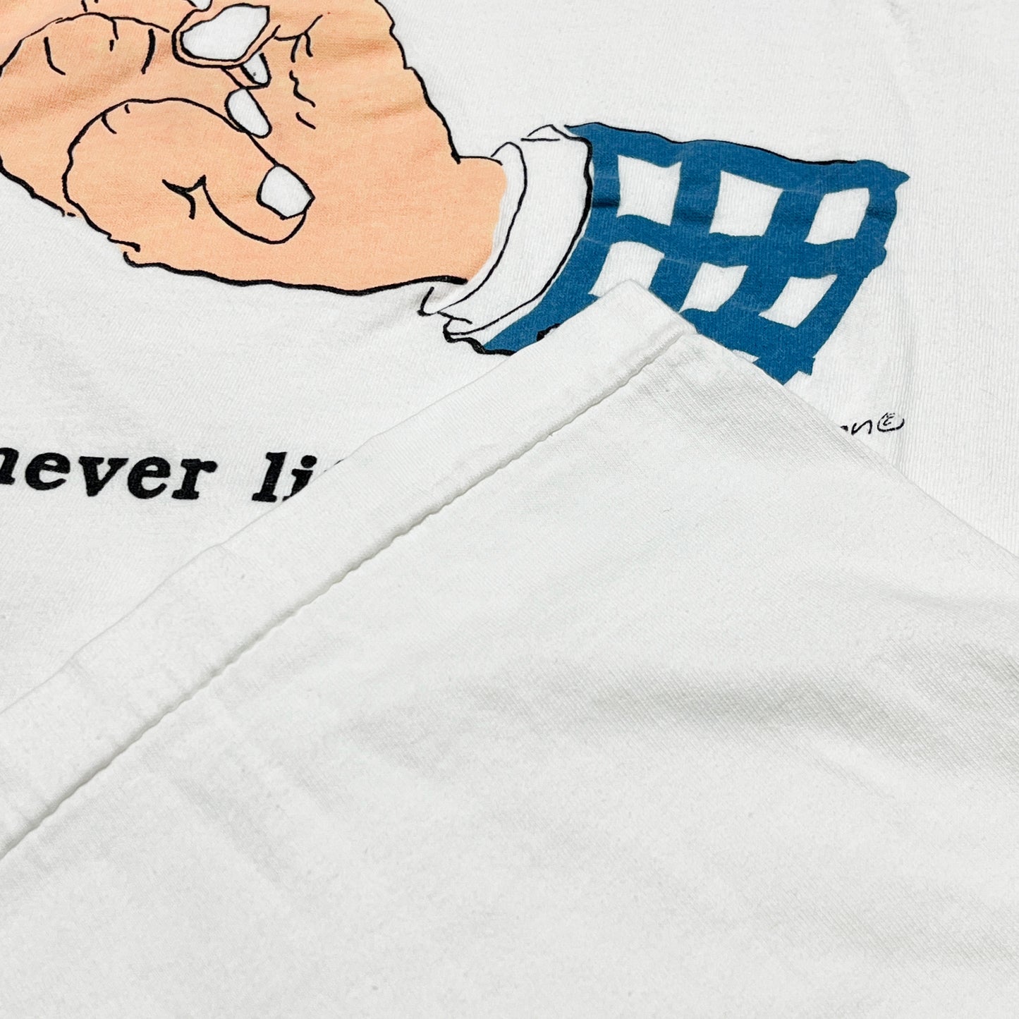 90's USA T's "Who says I never lift a finger ？" T Size (L)