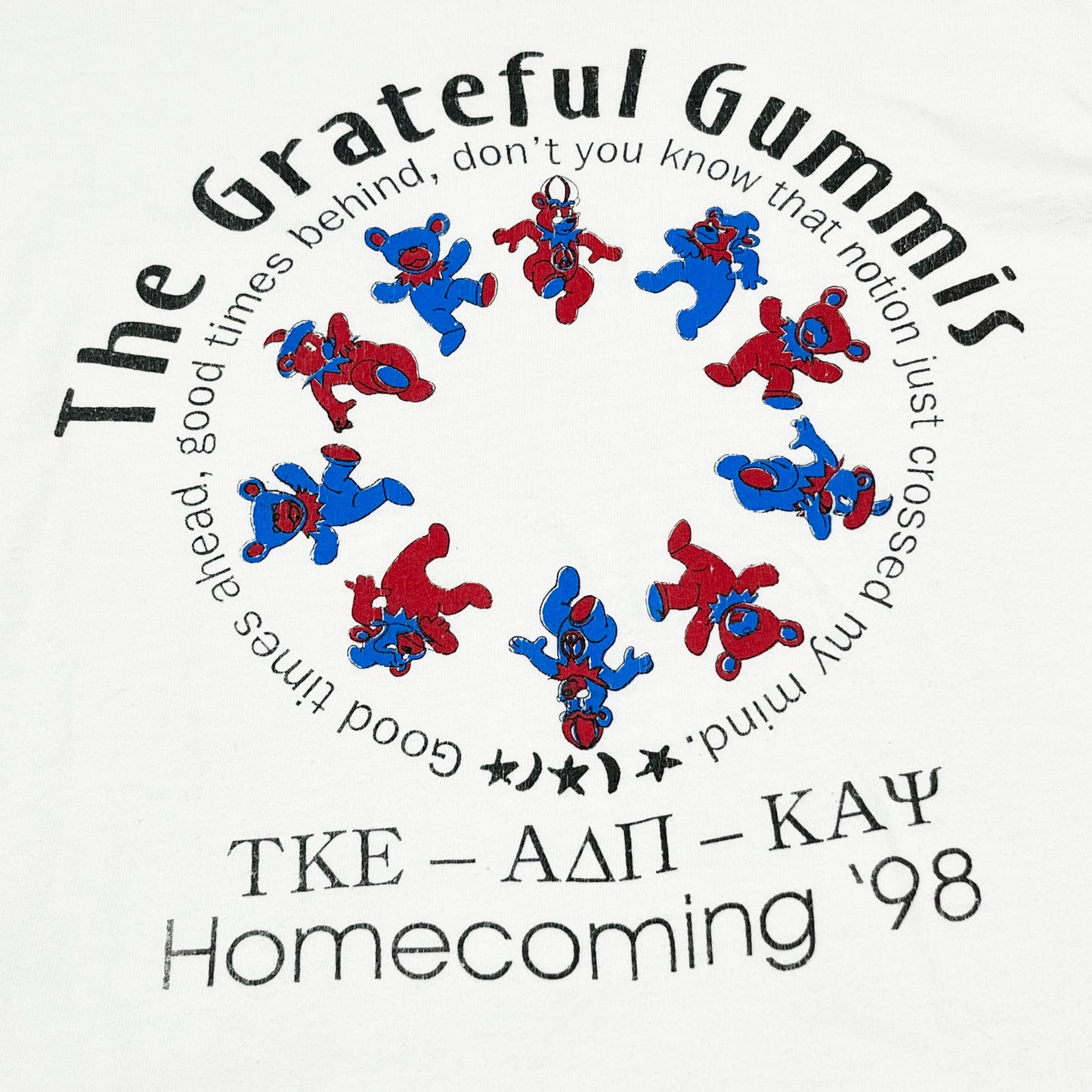 90's Hanes The Grateful Gummis T "Gratefuldead パロディー" Size (L)