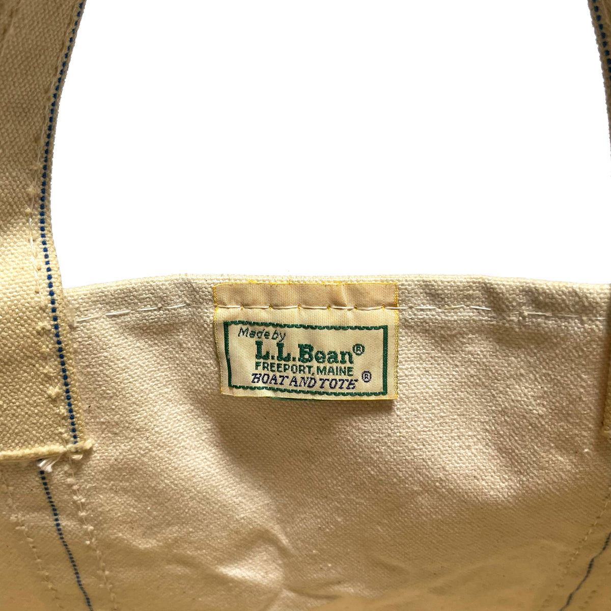 80's L.L.Bean BOAT AND TOTE ナチュラル X レッド Size (Large)