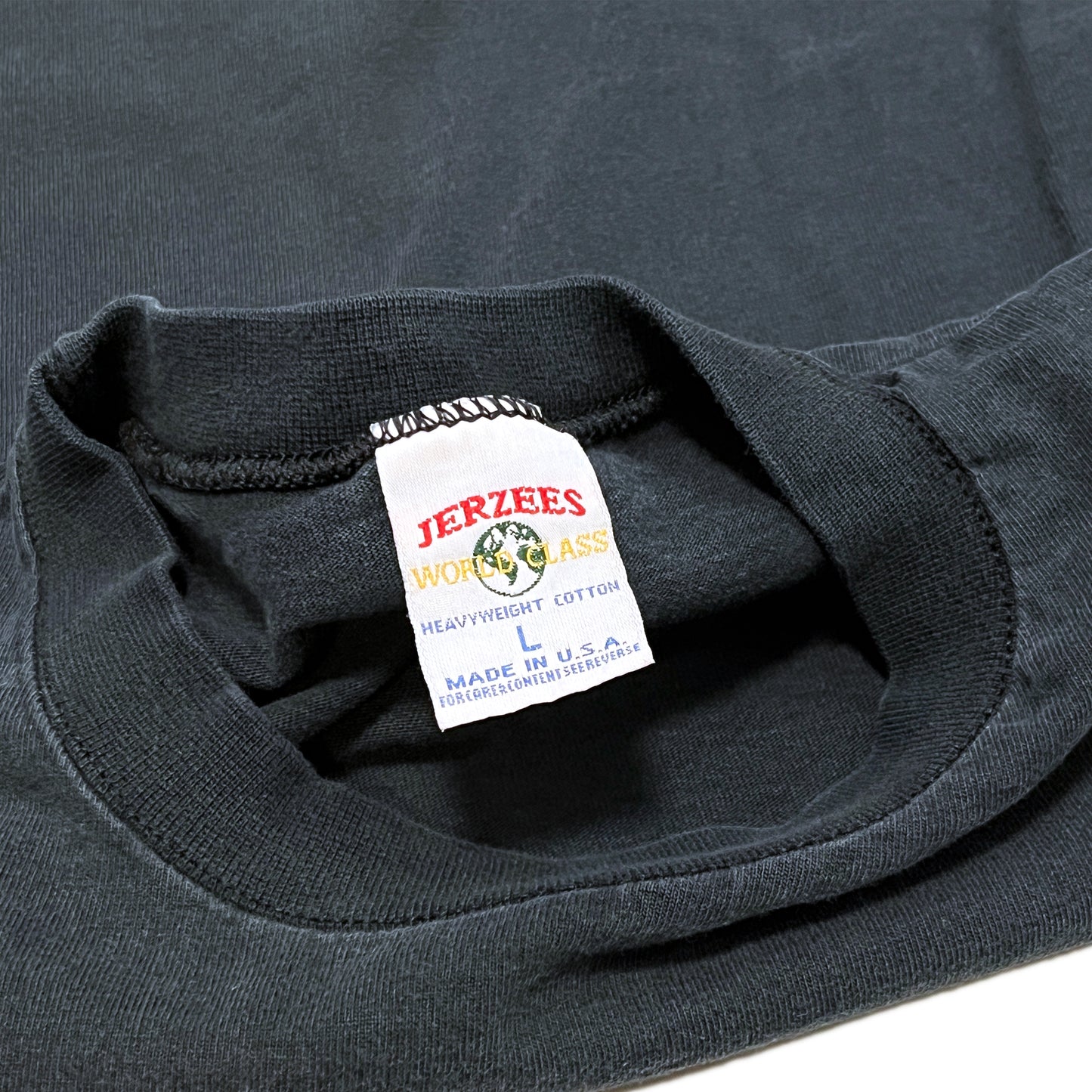 90's JERZEES Blank T ブラック Size (L)