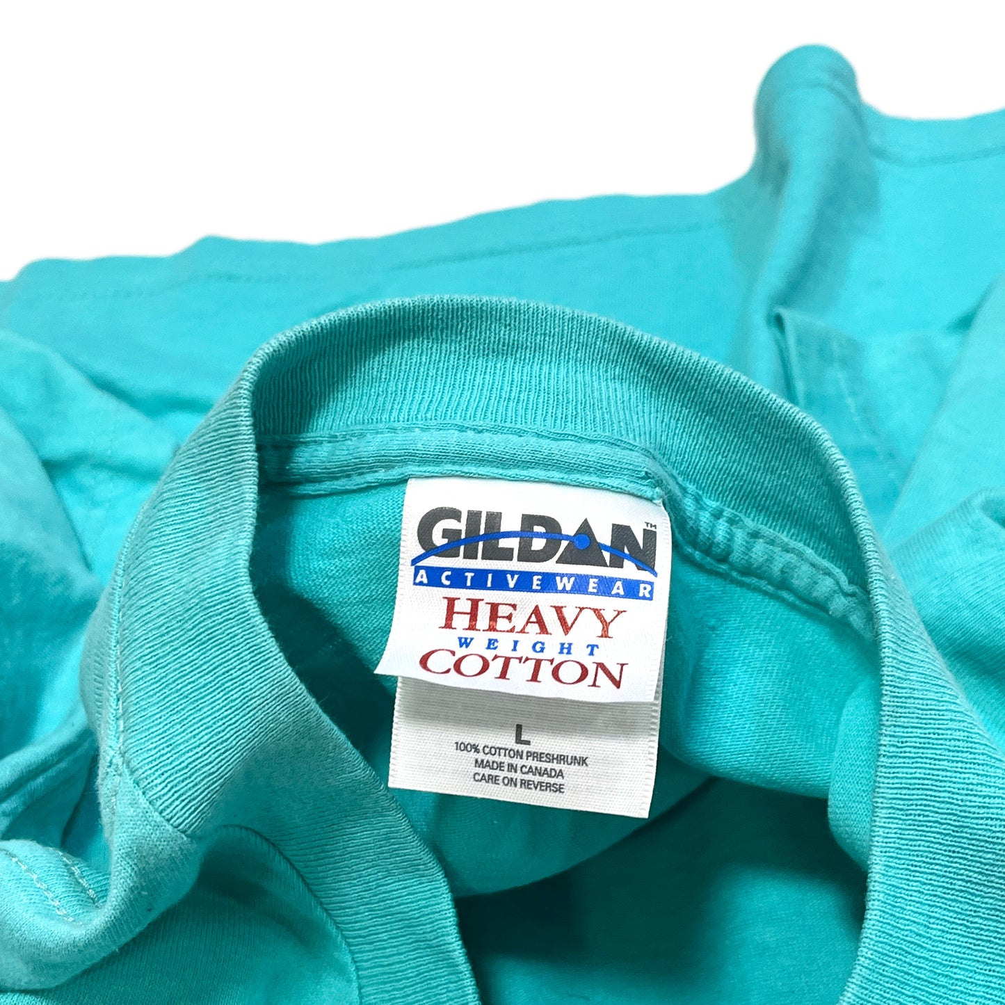 90's GILDAN Blank T ティファニーブルー Size (L) レアカラー！