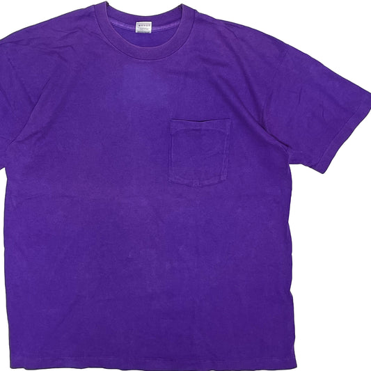 90's FRUIT OF THE LOOM Pocket T パープル Size (XL)