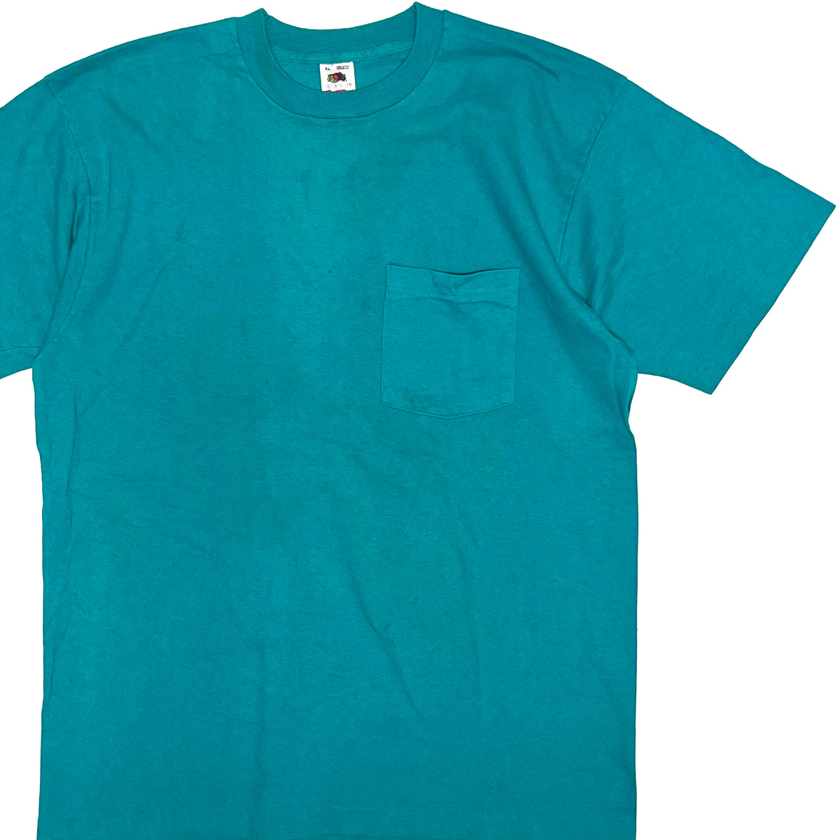 90's FRUIT OF THE LOOM Pocket T Size (XL) グッドカラー！