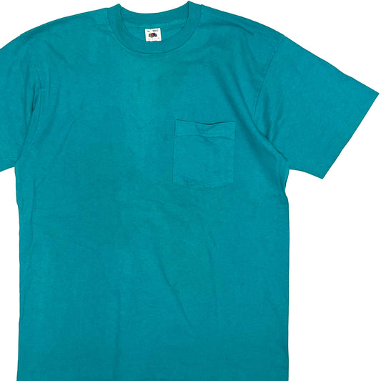 90's FRUIT OF THE LOOM Pocket T Size (XL) グッドカラー！