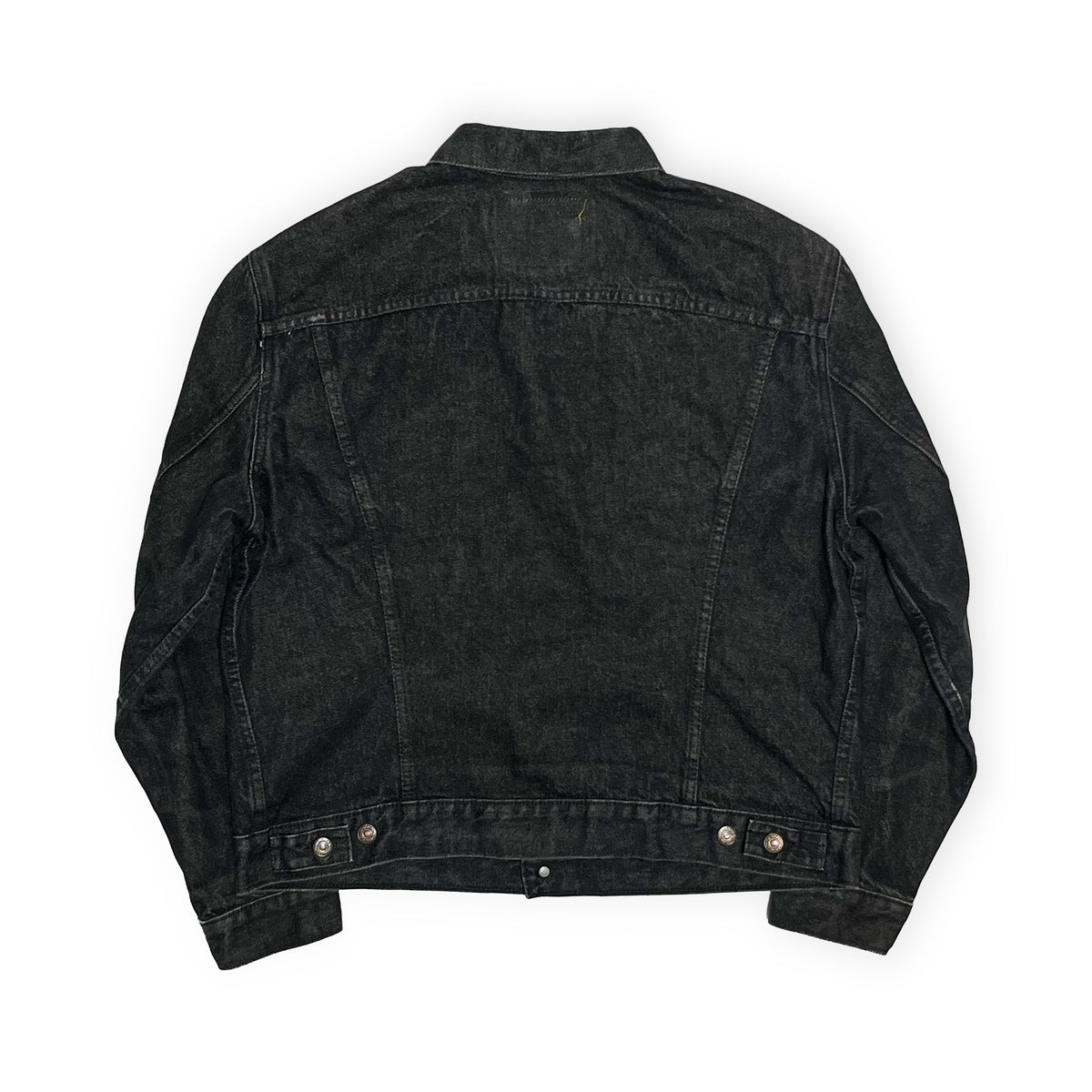 80's Levi's 75505 先染め Black Denim JKT  濃黒 カナダ製 Size (46) ビッグサイズ！