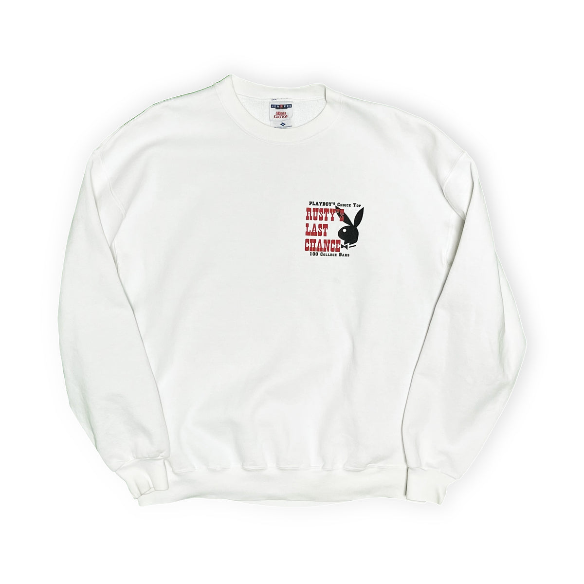 90's JERZEES PLAYBOY Sweat "America’s Top 100 College Bars" Size (XL)