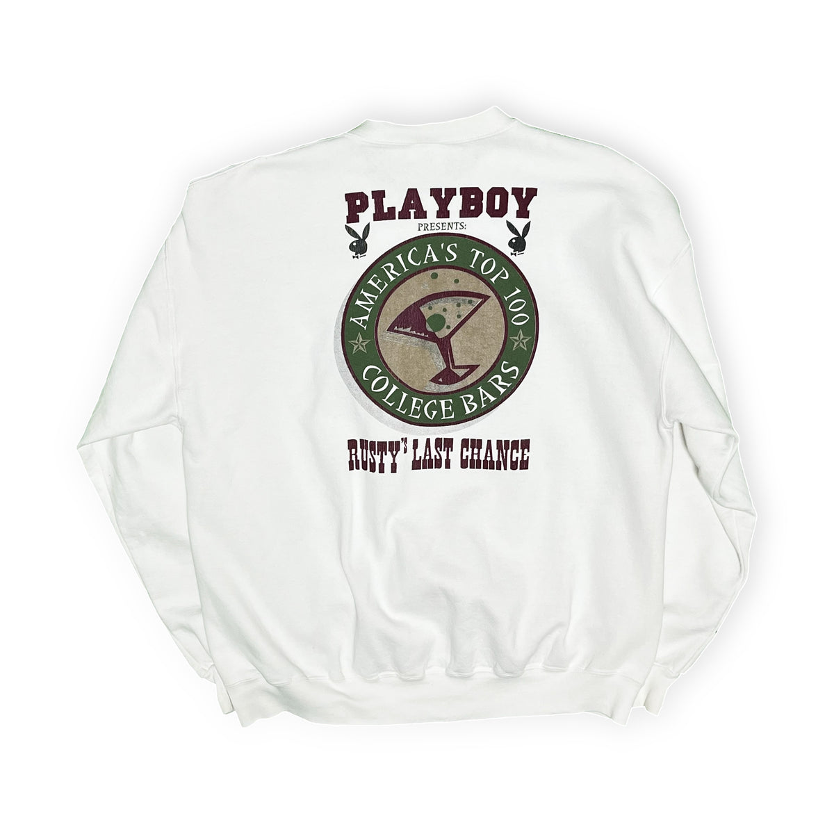 90's JERZEES PLAYBOY Sweat "America’s Top 100 College Bars" Size (XL)
