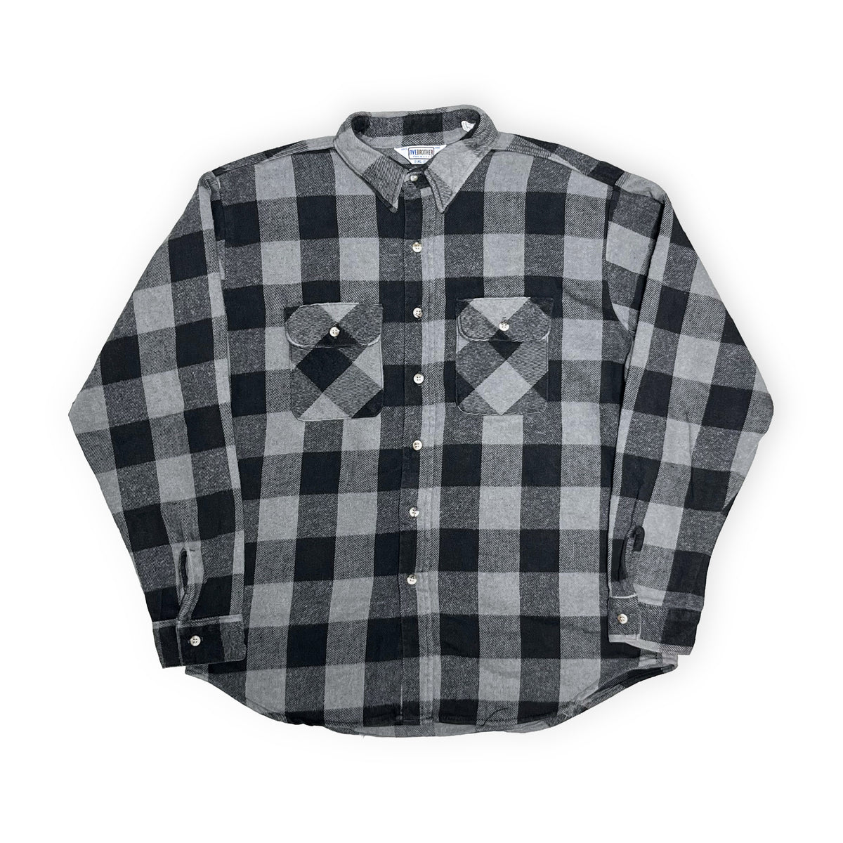 70's FIVEBROTHER Nel SH 好配色チェック Size (XL)