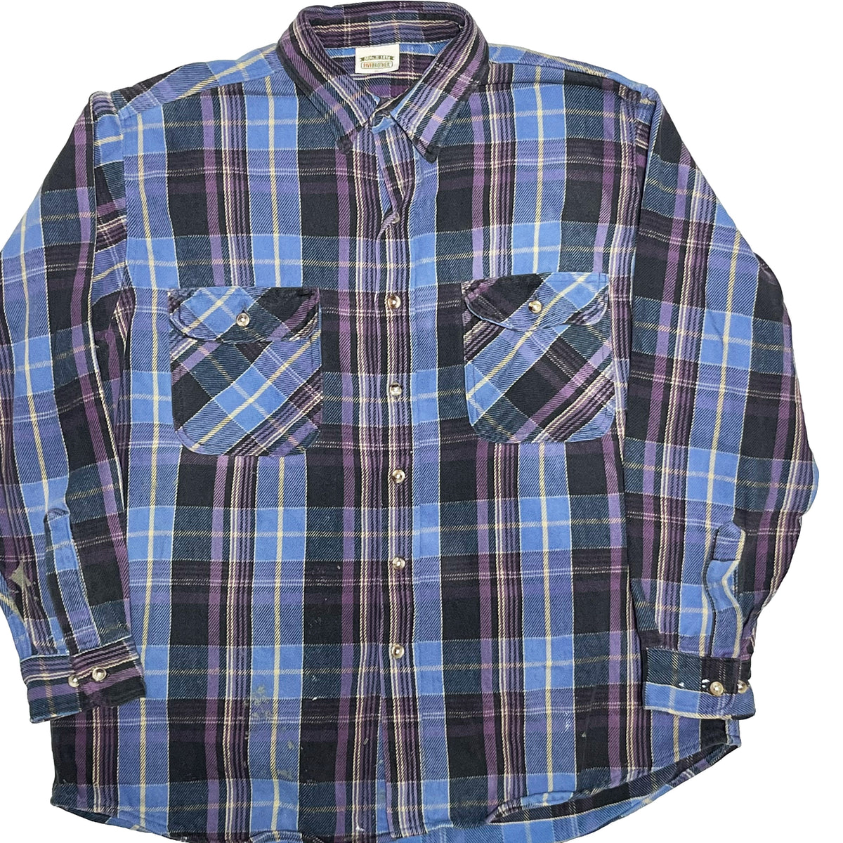 90's FIVEBROTHER Nel SH 好配色チェック Size (XL)