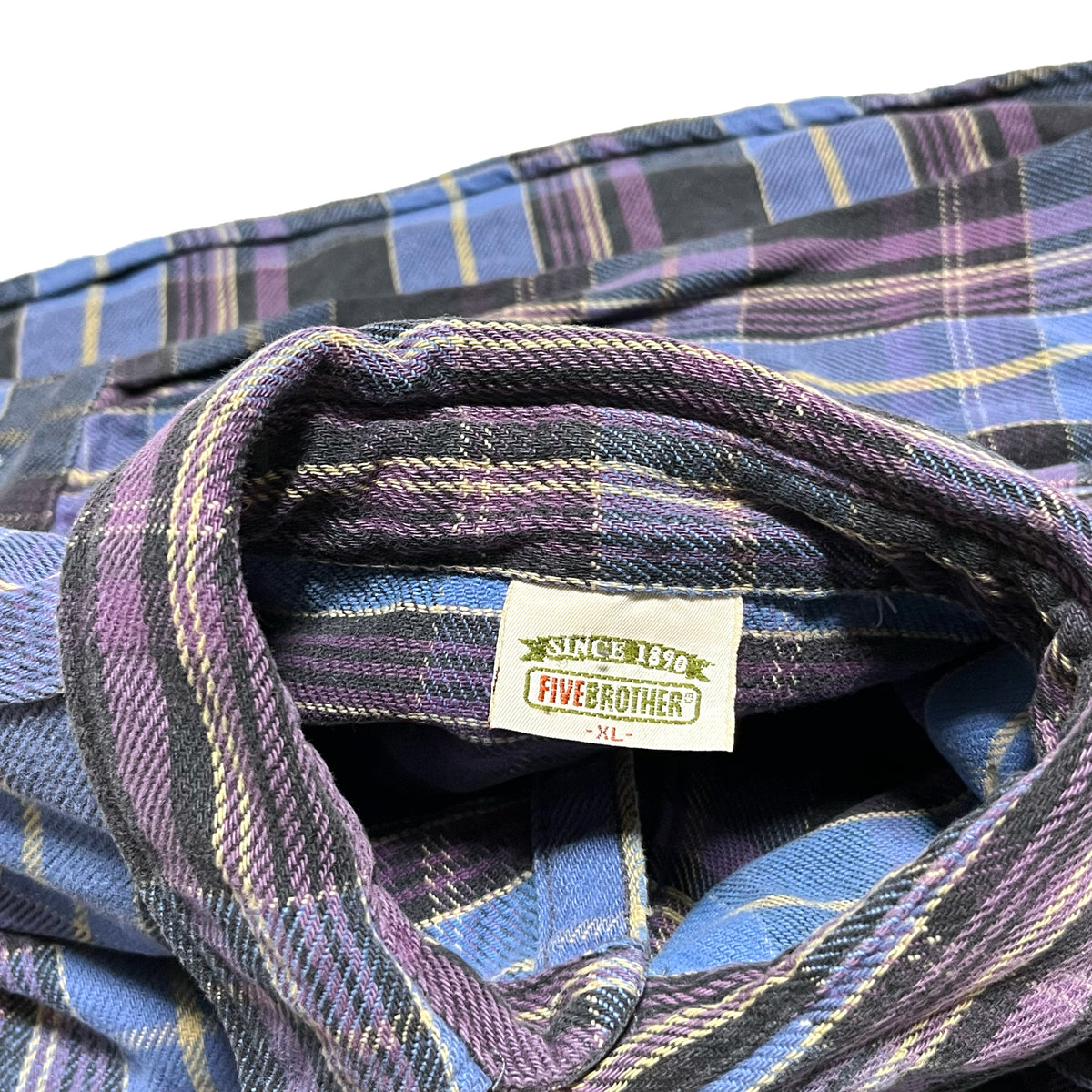 90's FIVEBROTHER Nel SH 好配色チェック Size (XL)