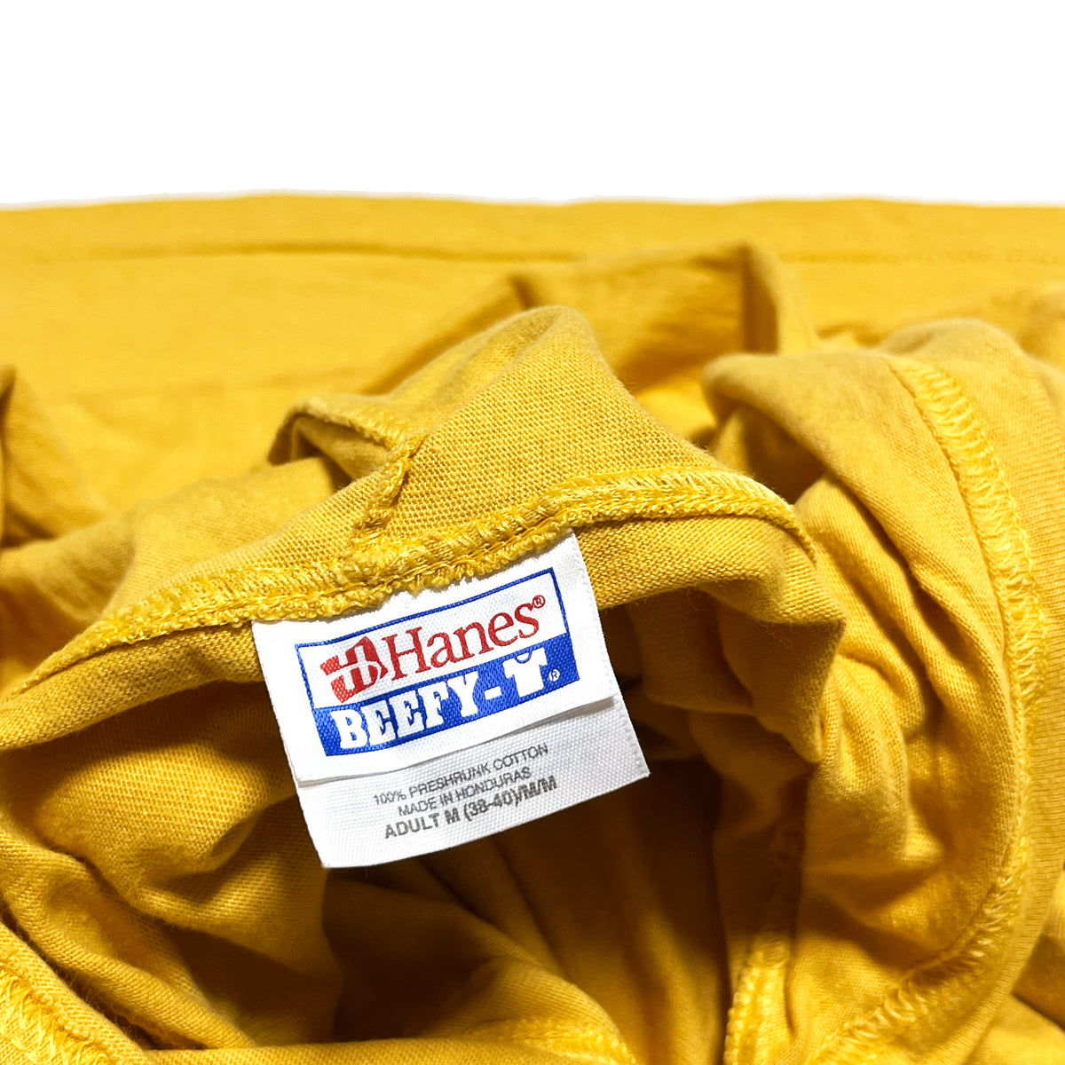 90's〜 Hanes Blank T-Parka イエロー Size (M) グッドカラー！
