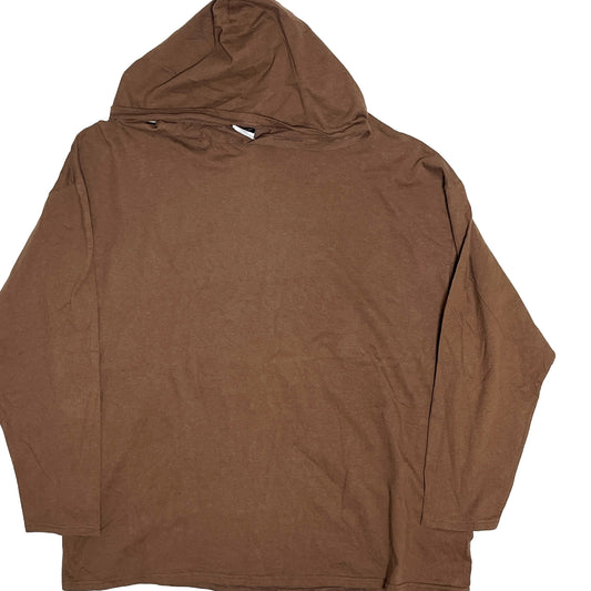 00's Hanes Blank T-Parka ブラウン Size (2X) グッドカラー！