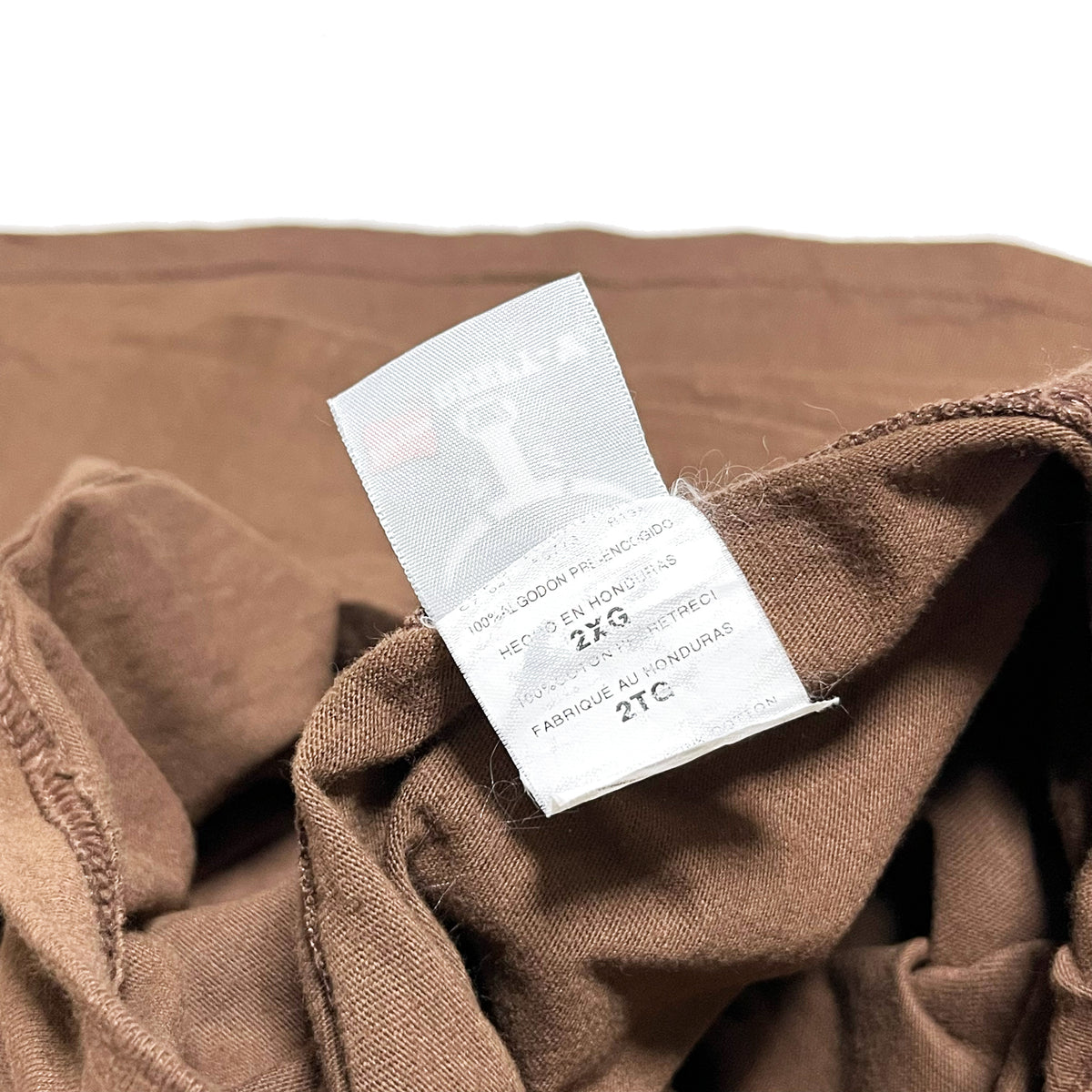 00's Hanes Blank T-Parka ブラウン Size (2X) グッドカラー！