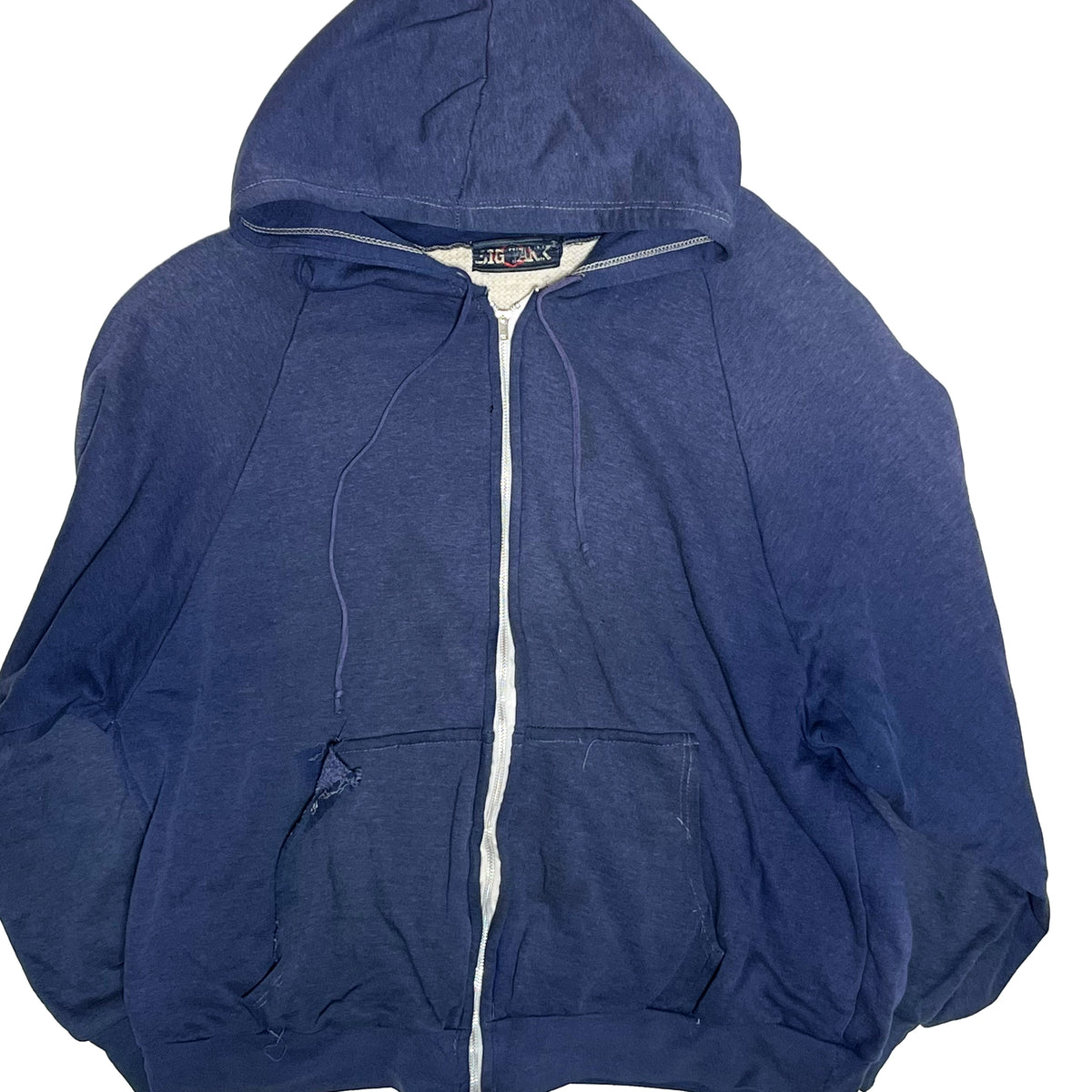 80's BIG YANK Zip Parka 裏サーマル付き ネイビー Size (XL-XXL)位