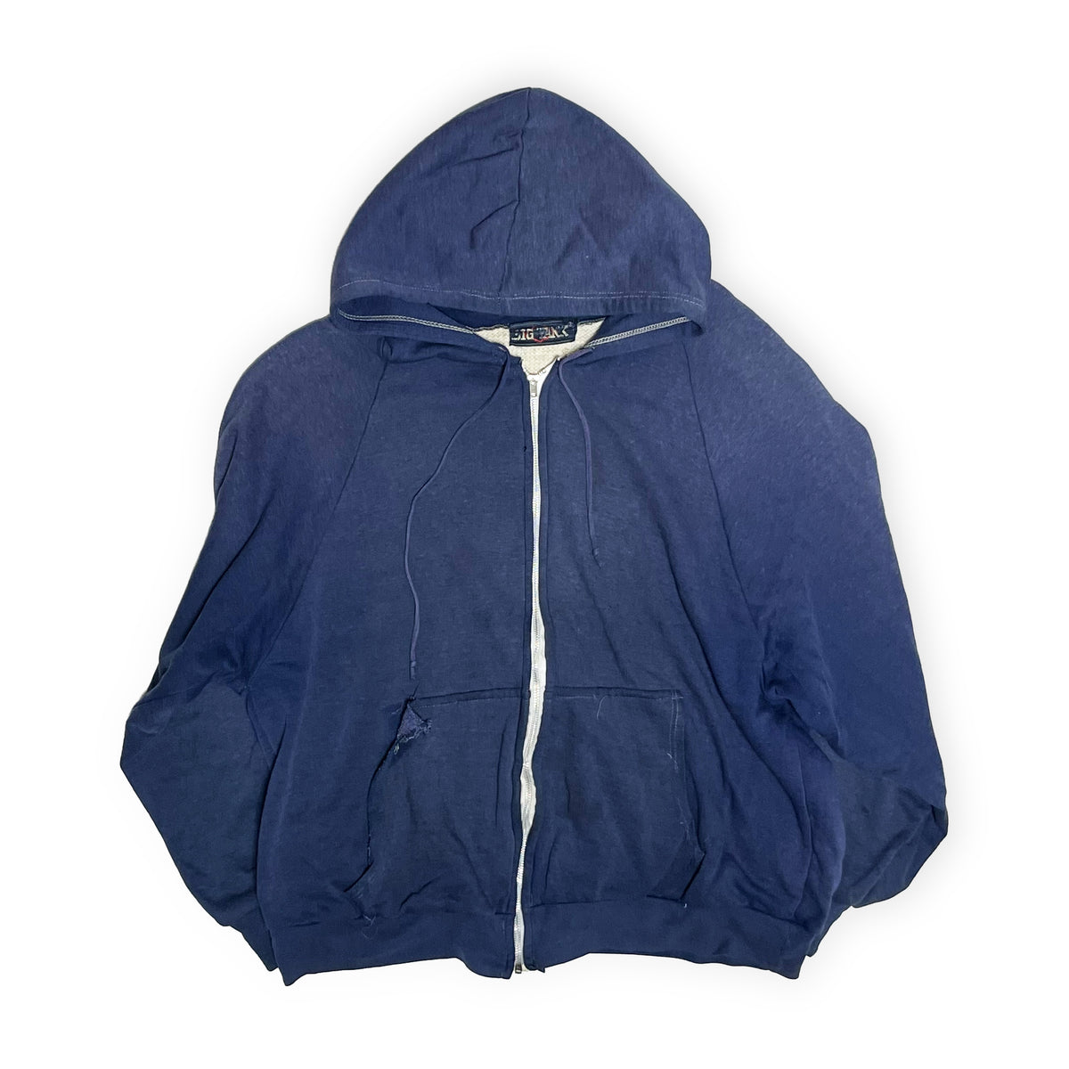 80's BIG YANK Zip Parka 裏サーマル付き ネイビー Size (XL-XXL)位