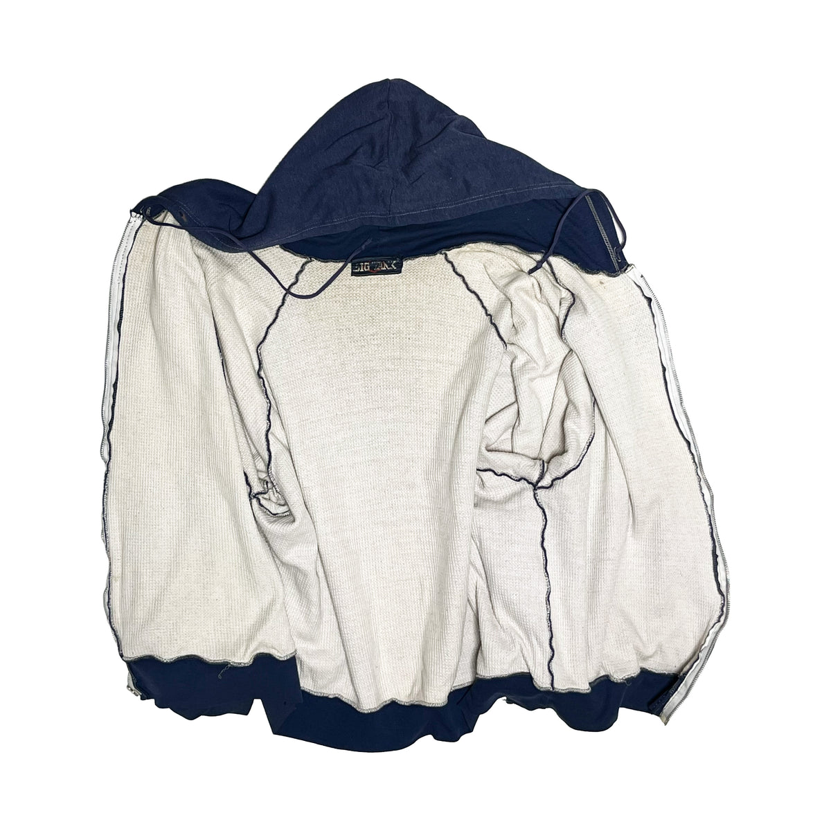 80's BIG YANK Zip Parka 裏サーマル付き ネイビー Size (XL-XXL)位