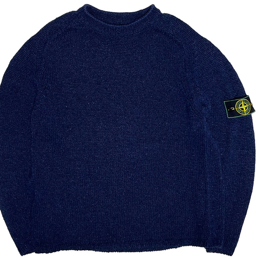 90's Stone Island Sweater ネイビー Size (ML)位