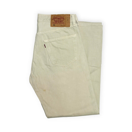 90's Levi's 501 Denim PT ベージュ グッドカラー！ Size (W33 L30)位