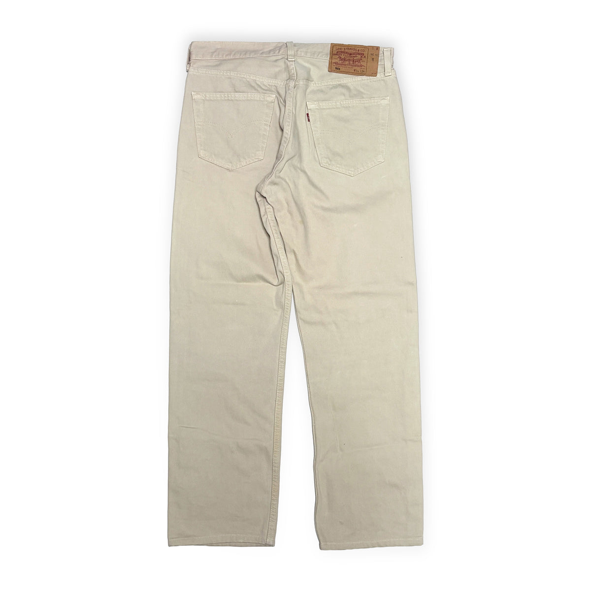 90's Levi's 501 Denim PT ベージュ グッドカラー！ Size (W33 L30)位