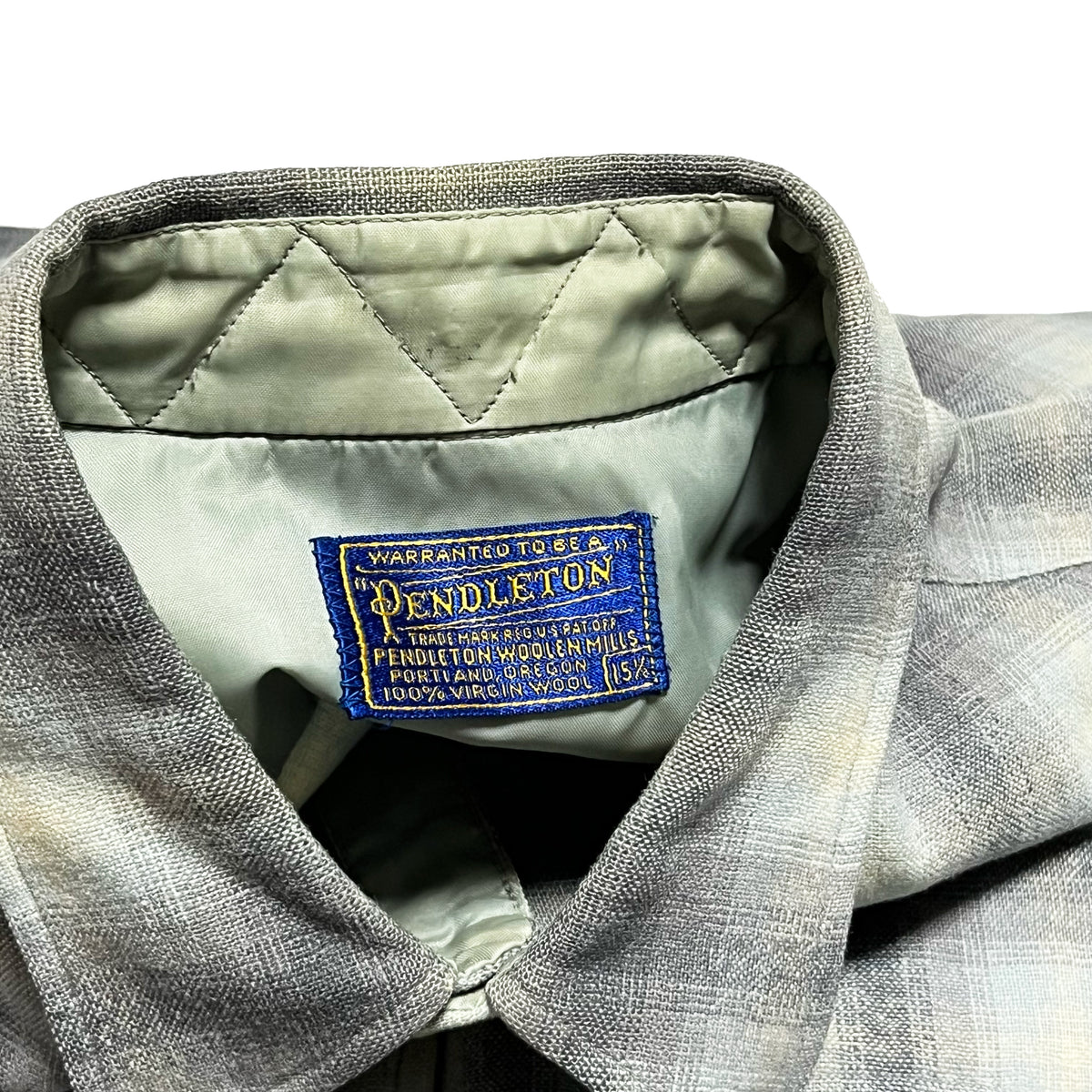 50's Pendleton Wool SH 極上配色 オンブレチェック Size (15 1/2)