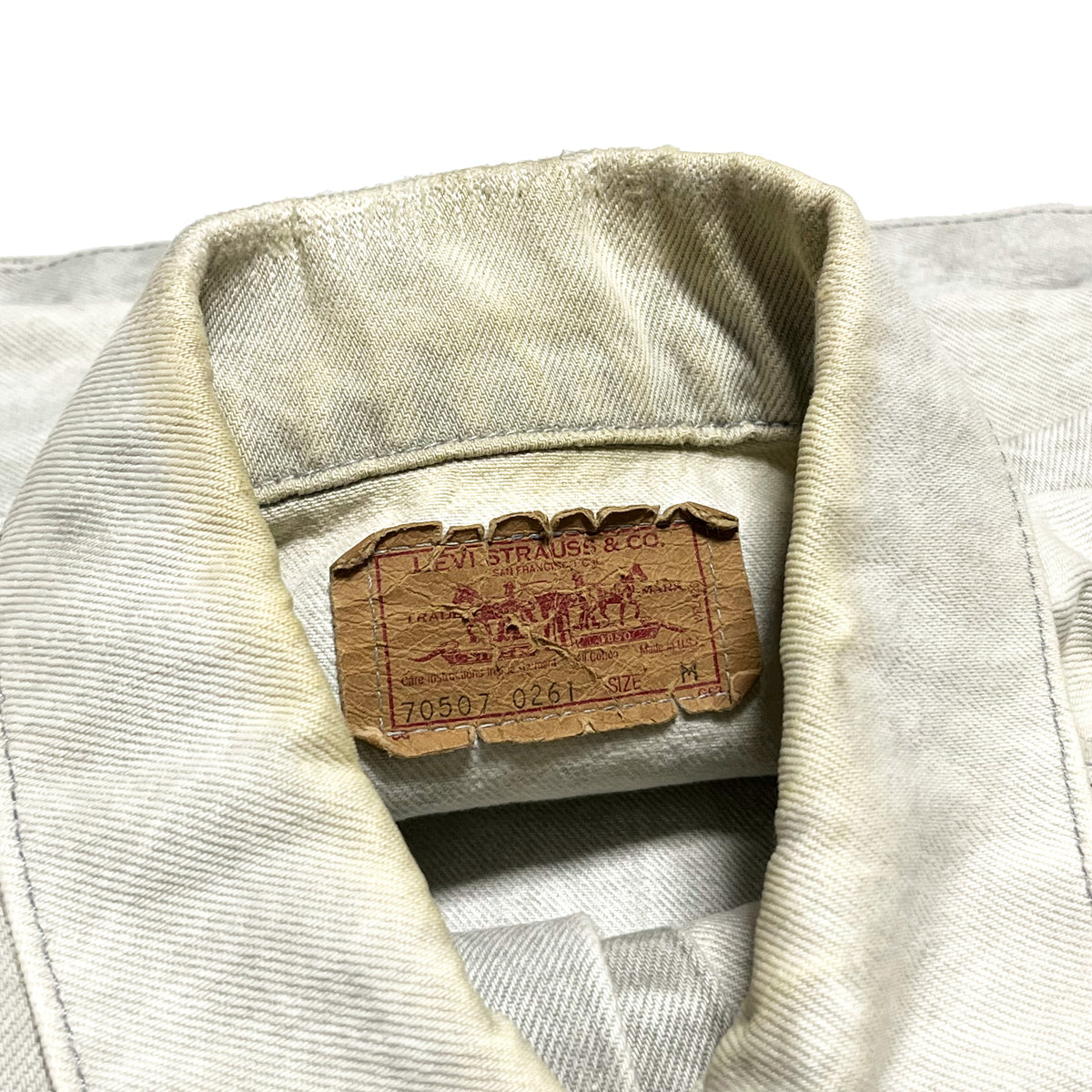 80's〜 Levi's 70507 Acid Gray Denim JKT Size (L)