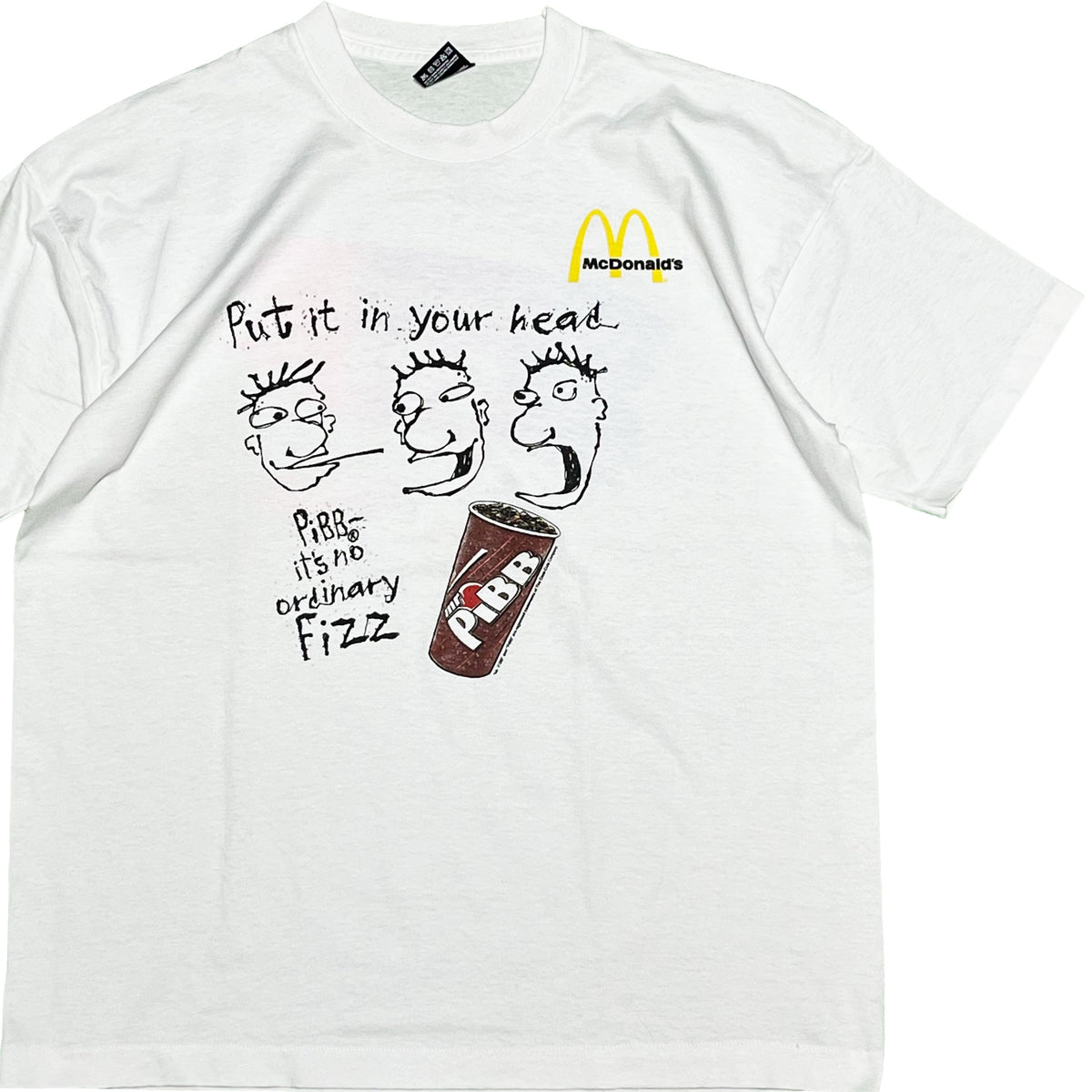 90's FRUIT OF THE LOOM BEST Mc Donald's X Mr.Pibb T Size (XL)