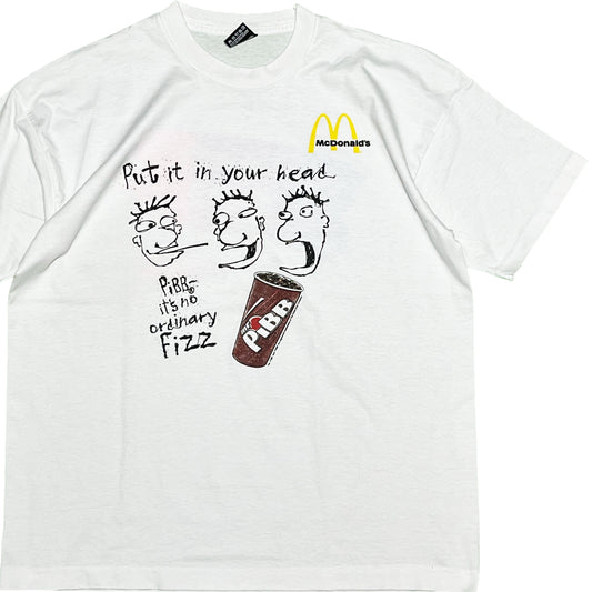 90's FRUIT OF THE LOOM BEST Mc Donald's X Mr.Pibb T Size (XL)
