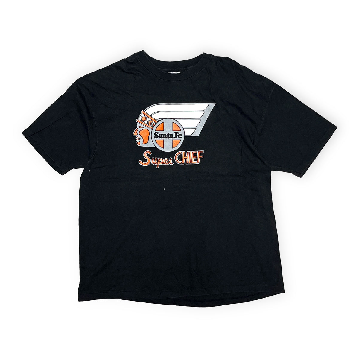 80's〜 Hanes Santa Fe Railway "Super CHIEF" T Size (XXL) ビッグサイズ！