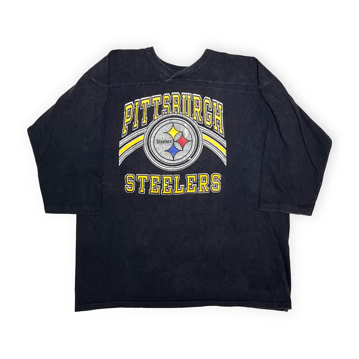 80's Champion Football T "PITTSBURGH STEELERS" Size (XL)