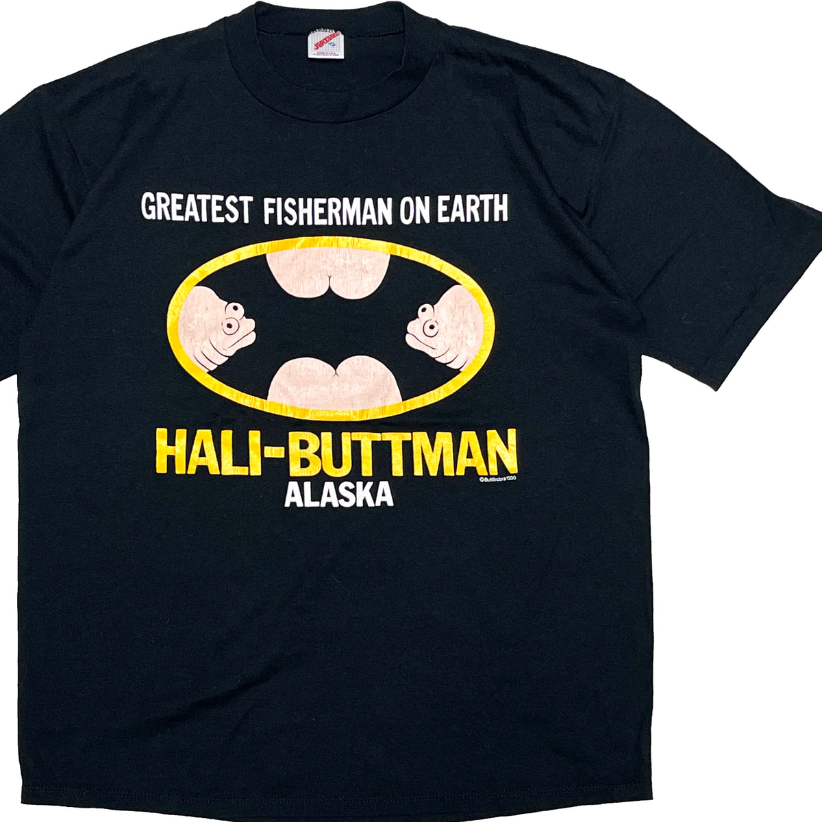 90's JERZEES Batman Parody "HALI-BUTTMAN" T Size (XL)