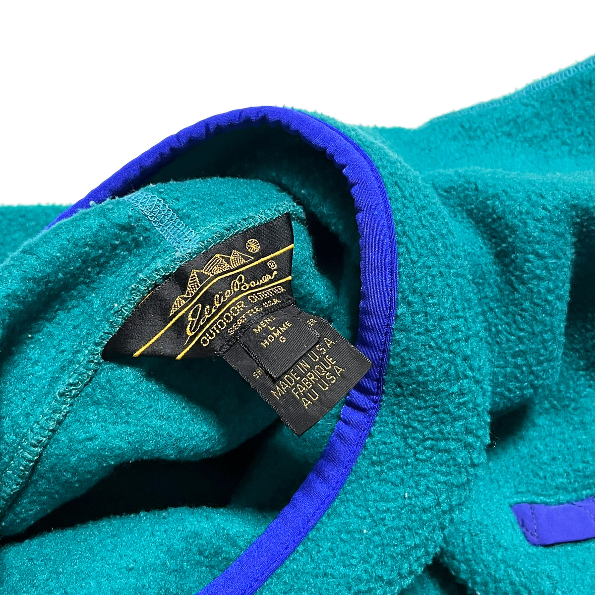 80's〜 Eddie Bauer Fleece Turtle Neck Size (L) アメリカ製 レア！