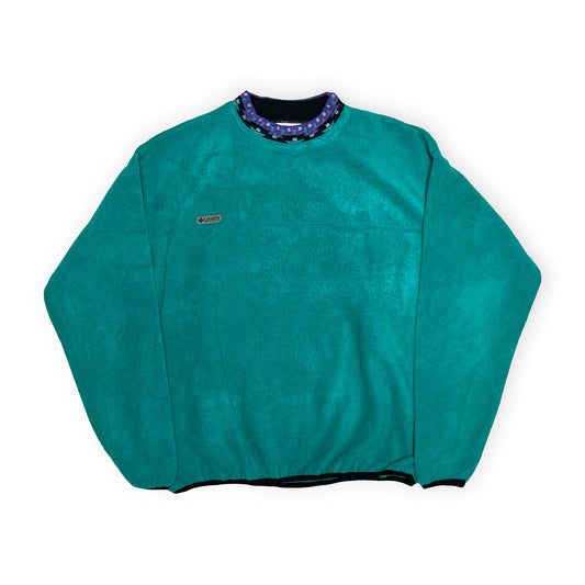 90's Columbia Fleece Geometric Trim Crew Size (XL) アメリカ製