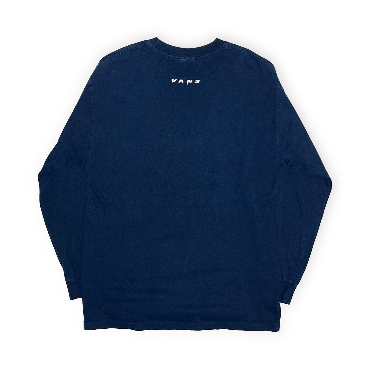 90's〜 VANS L/S T 両袖プリント ネイビー Size (L)位