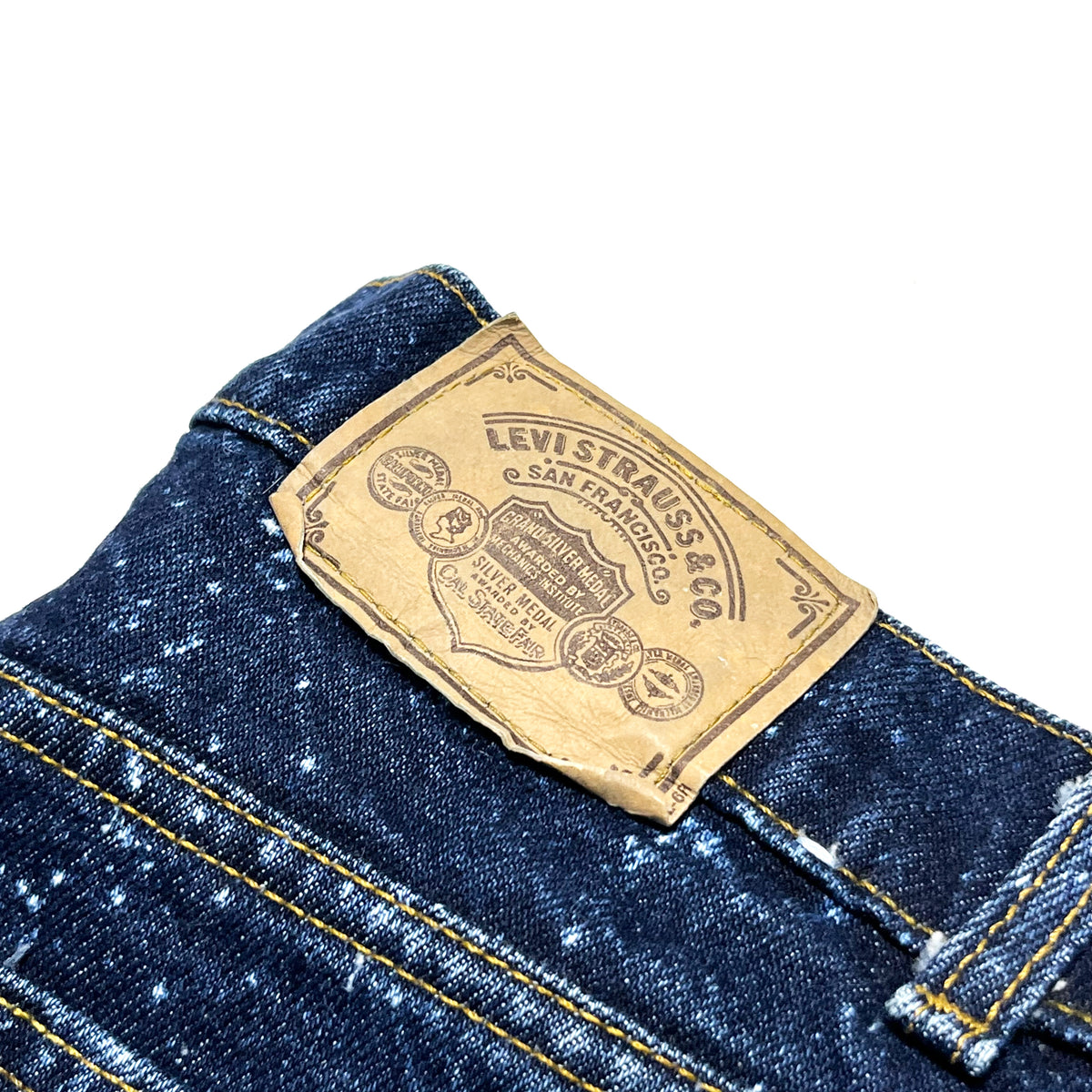 90's Levi's Galactic Wash Denim PT "SILVAR MEDAL" Size (W34.5 L30)位