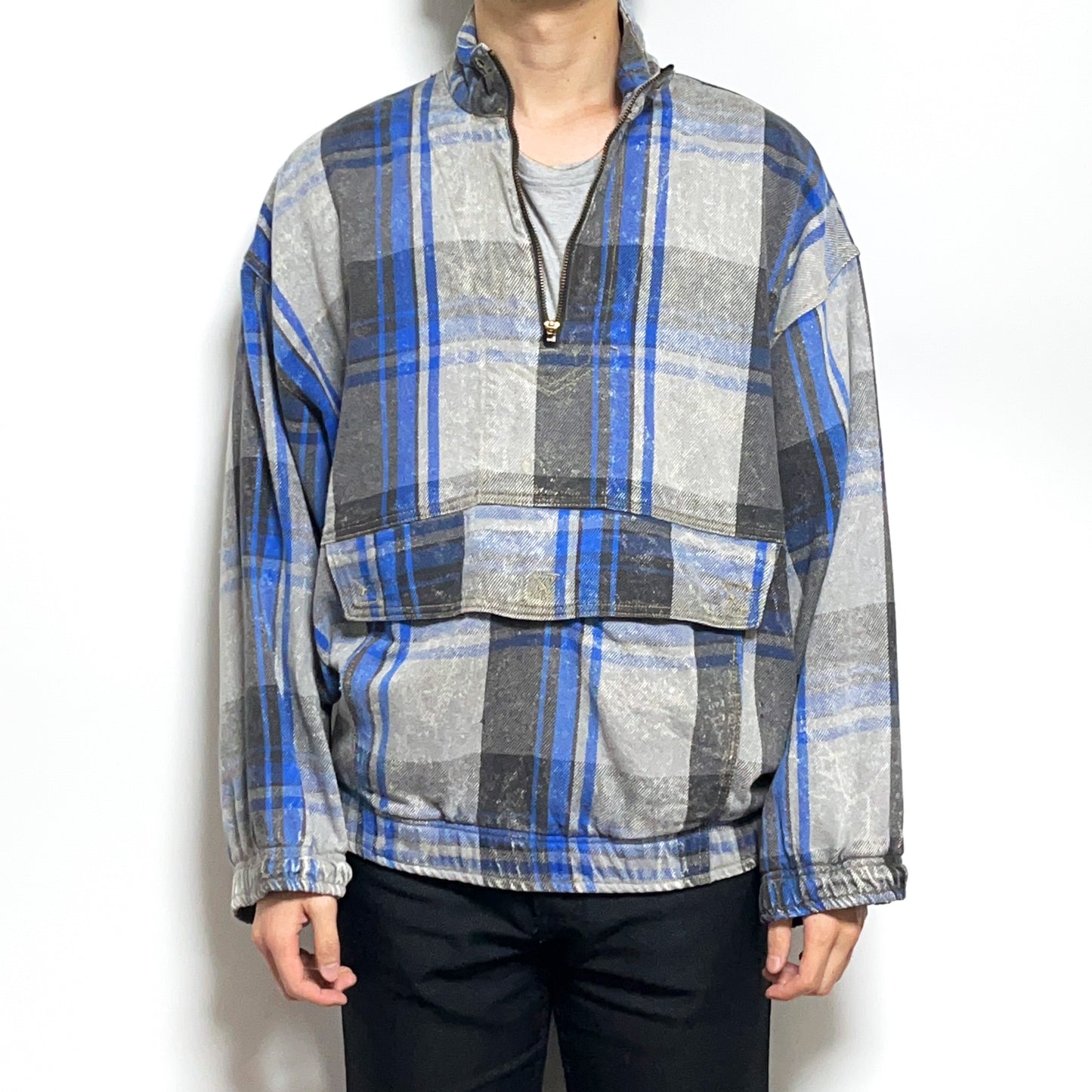 90's Quiksilver P/O Nel JKT 好配色パターン Size (S) アメリカ製