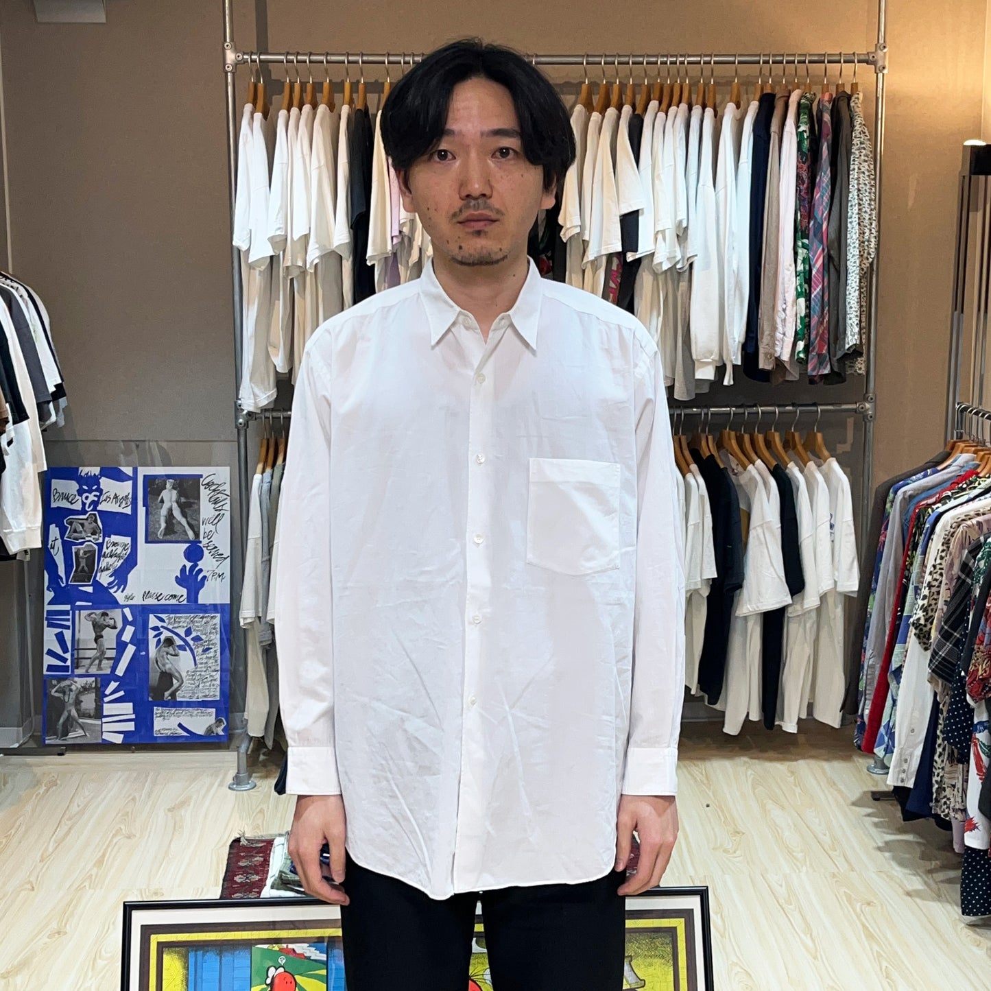 Comme des Garcons Homme White L/S SH Size (L)位