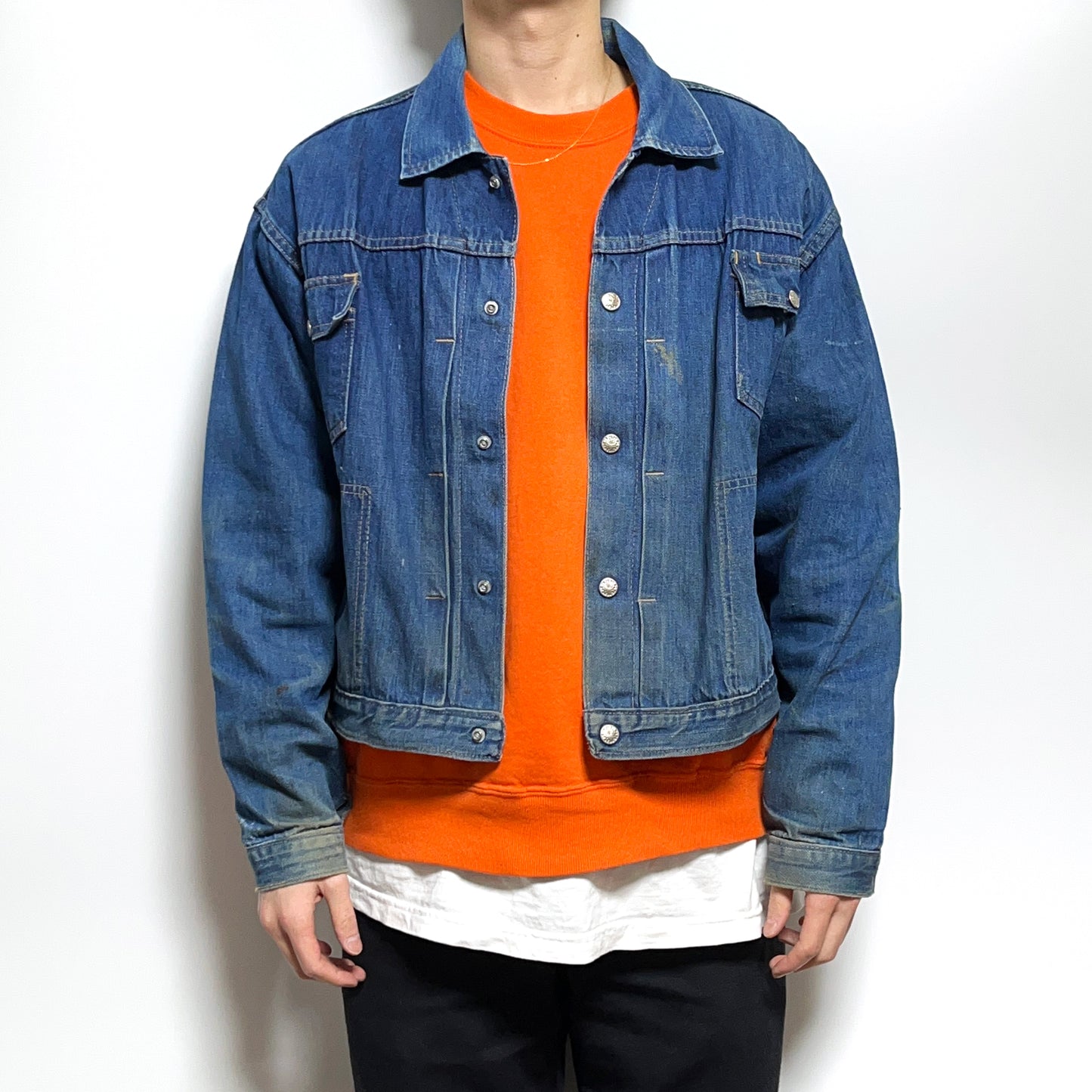 70's RANCHCRAFT Denim JKT 極上雰囲気 Size (48) ビッグサイズ！