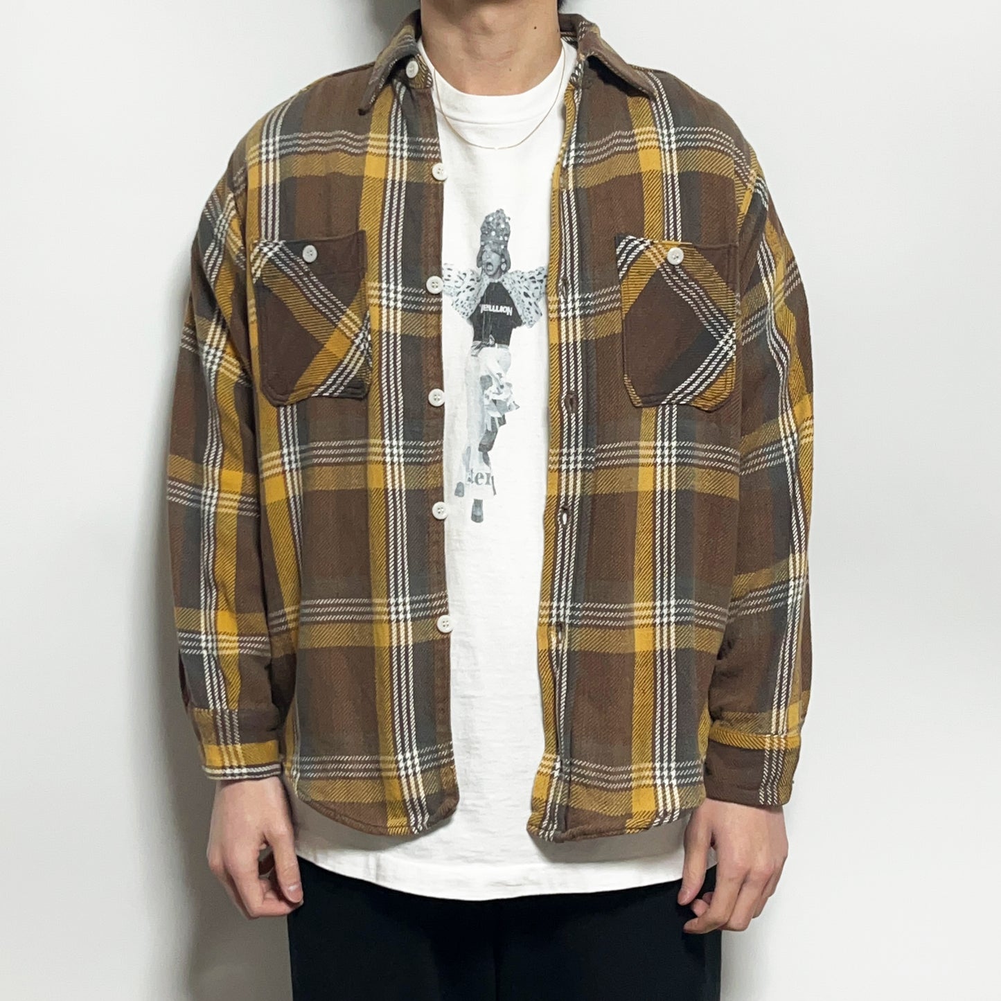 60's〜 Winter King Nel SH 好配色チェック Size (ML)位