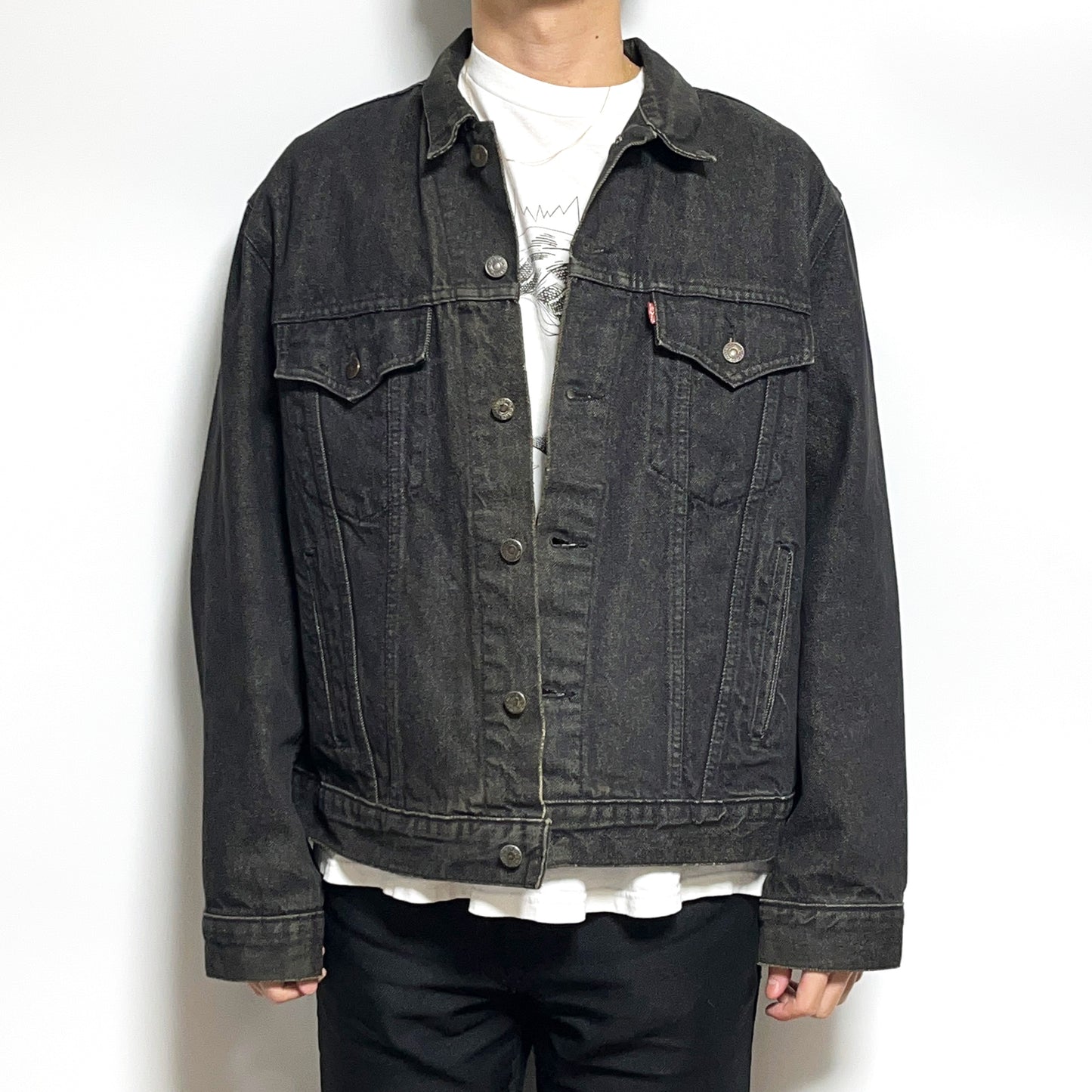 80's〜 Levi's 75506 Black Denim JKT Size (46) カナダ製