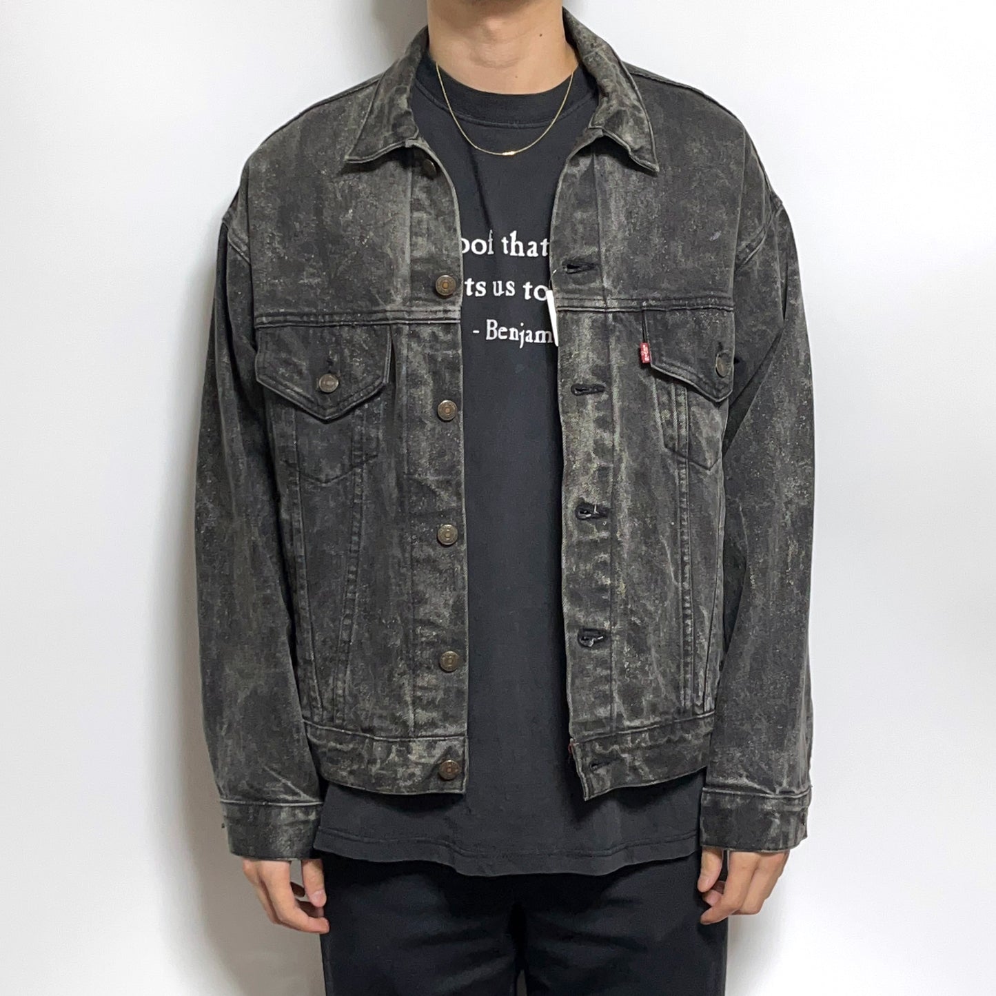 80's〜 Levi's 70507 Black Chemical Denim JKT Size (M)