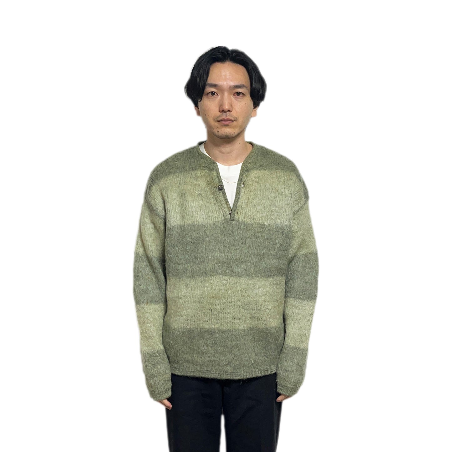 70's〜 Unknown Mohiar Henry Neck Sweater Size (L) レア！