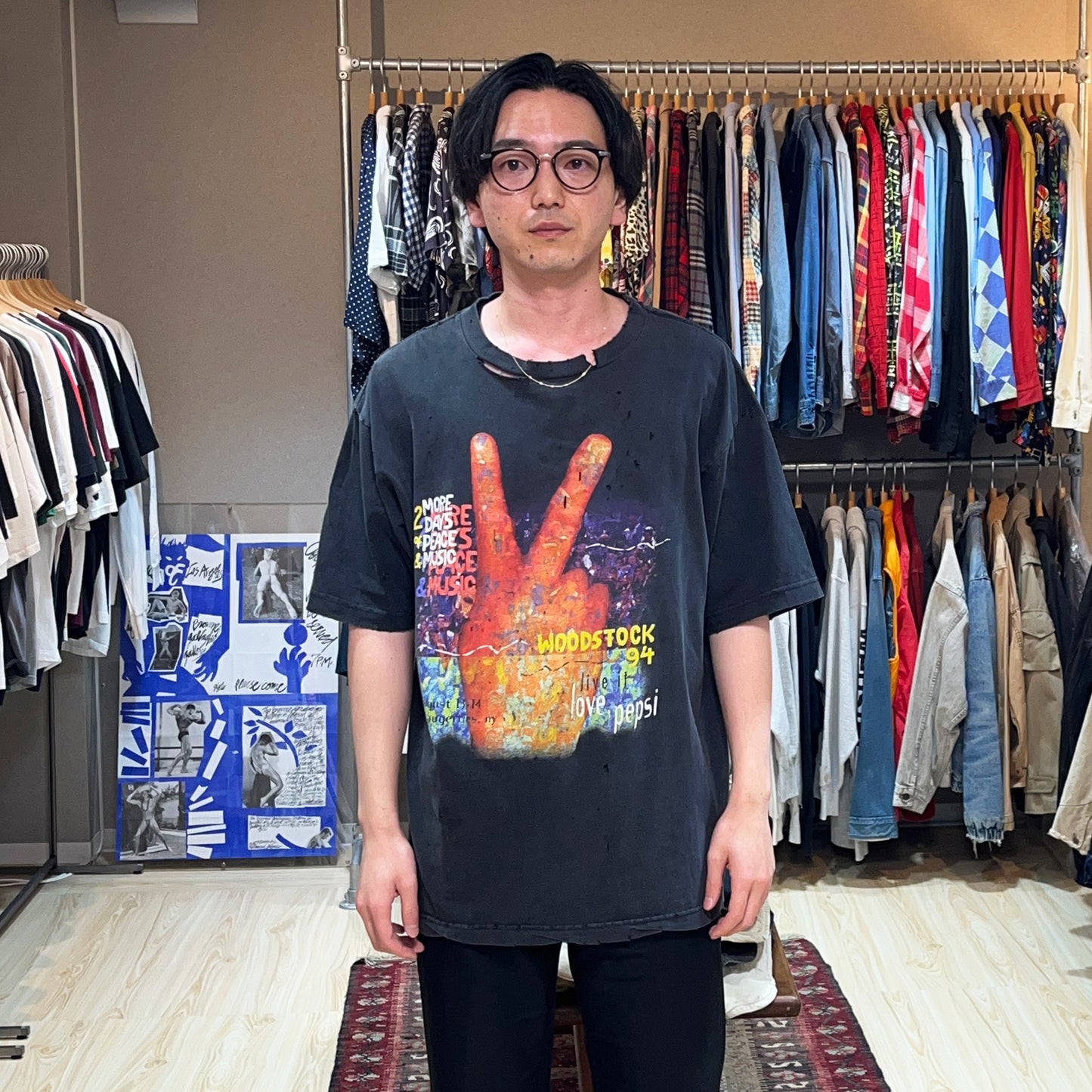 90's PEPSI Woodstock T 極上雰囲気 Size (XL)