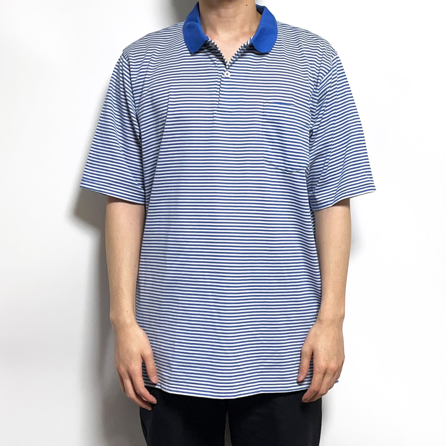 80's〜 Brooks Brothers Border Polo SH Size (XL) アメリカ製