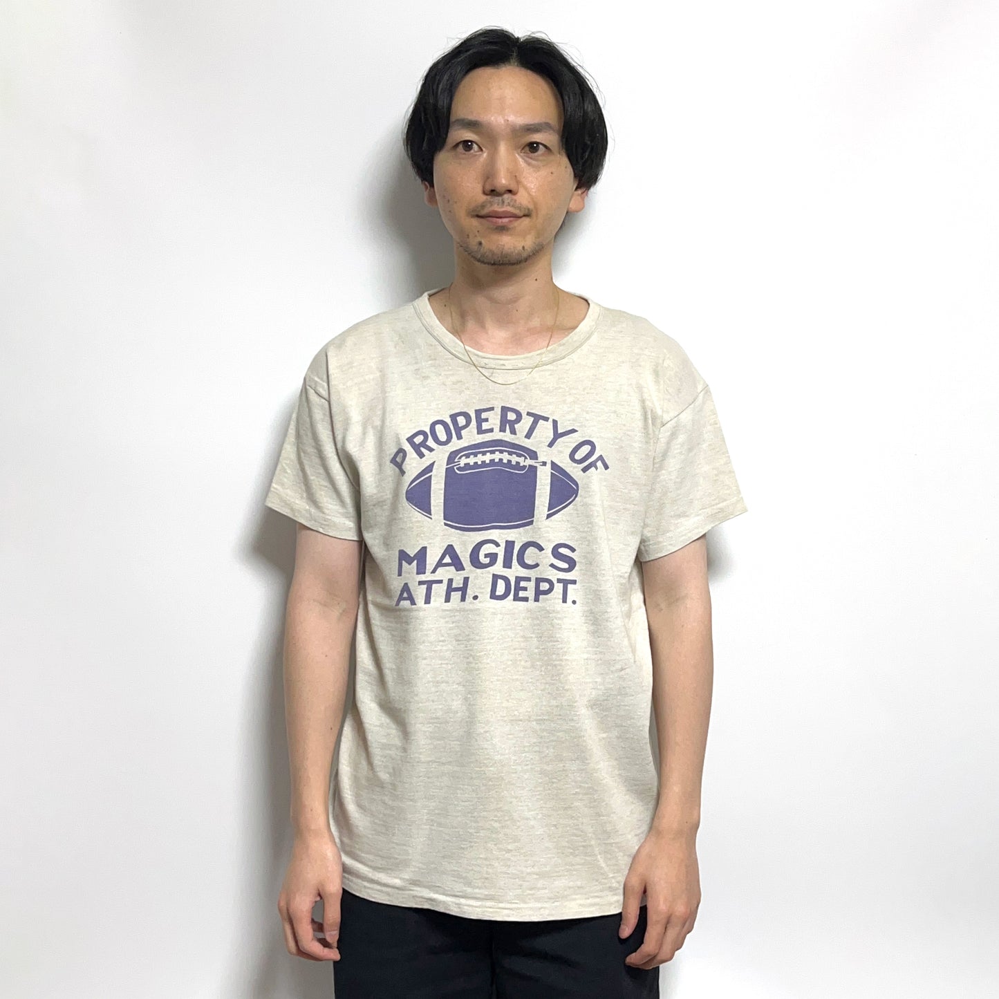 50's Southern Print T 4段紫染み込み Size (XL) レア！