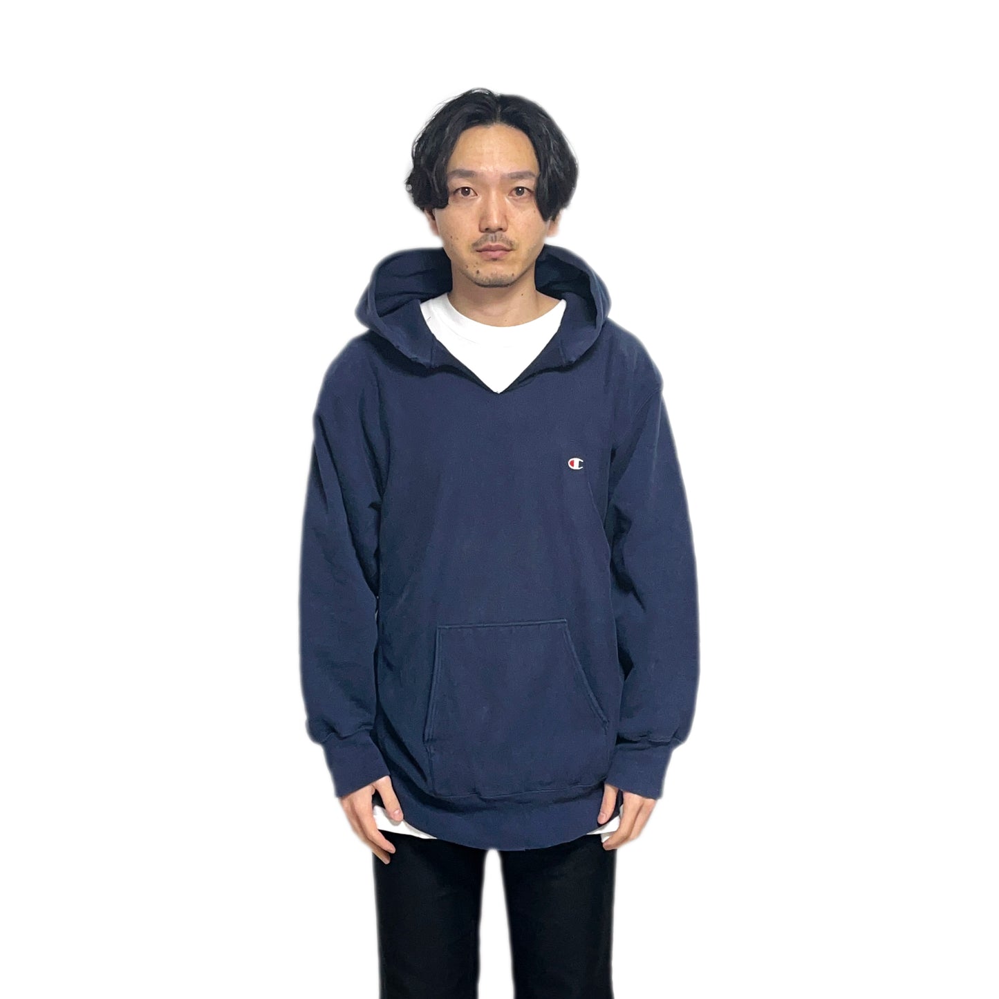 80's Champion R/W Parka Navy Size (XL)