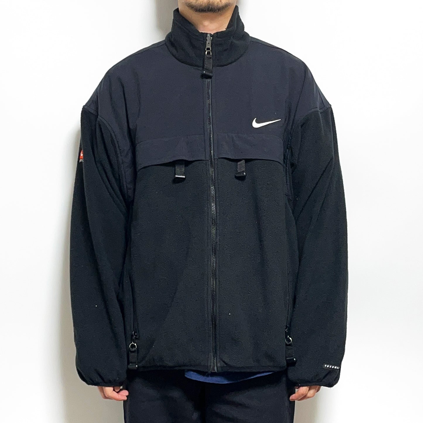 90's NIKE ACG Fleece Zip JKT ブラック Size (L)