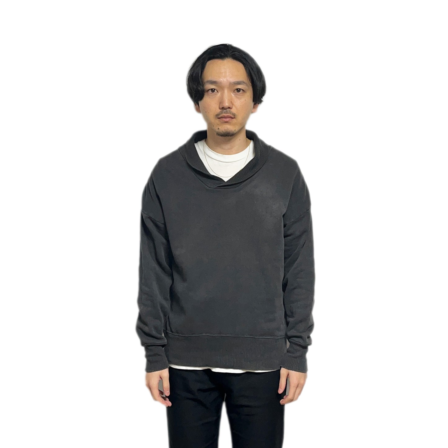 50's〜 Unknown Black Shawl Sweat Size (L)位 ビッグサイズ！