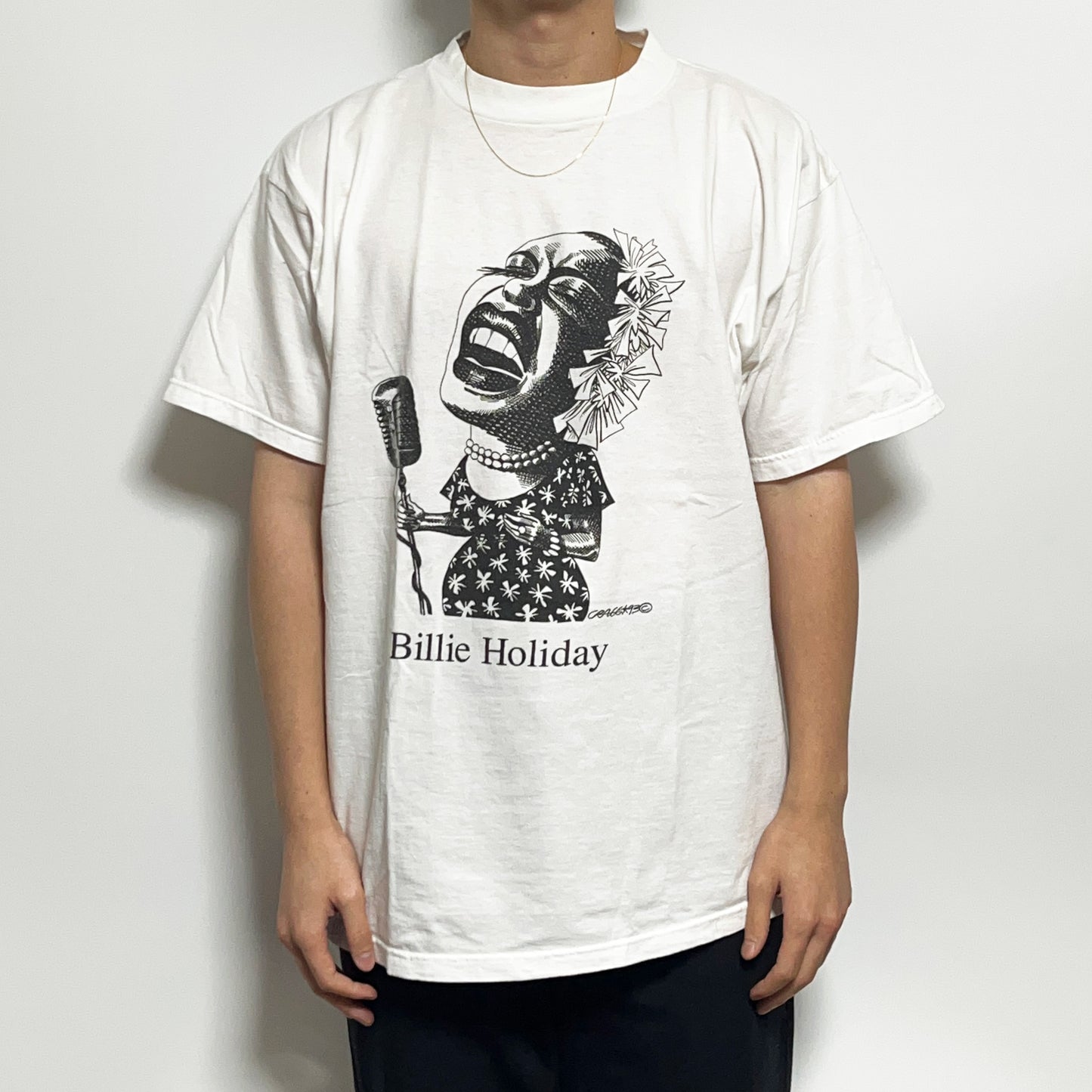 90's TULTEX Largely Literary Series "Bille Holiday" T Size (XL)
