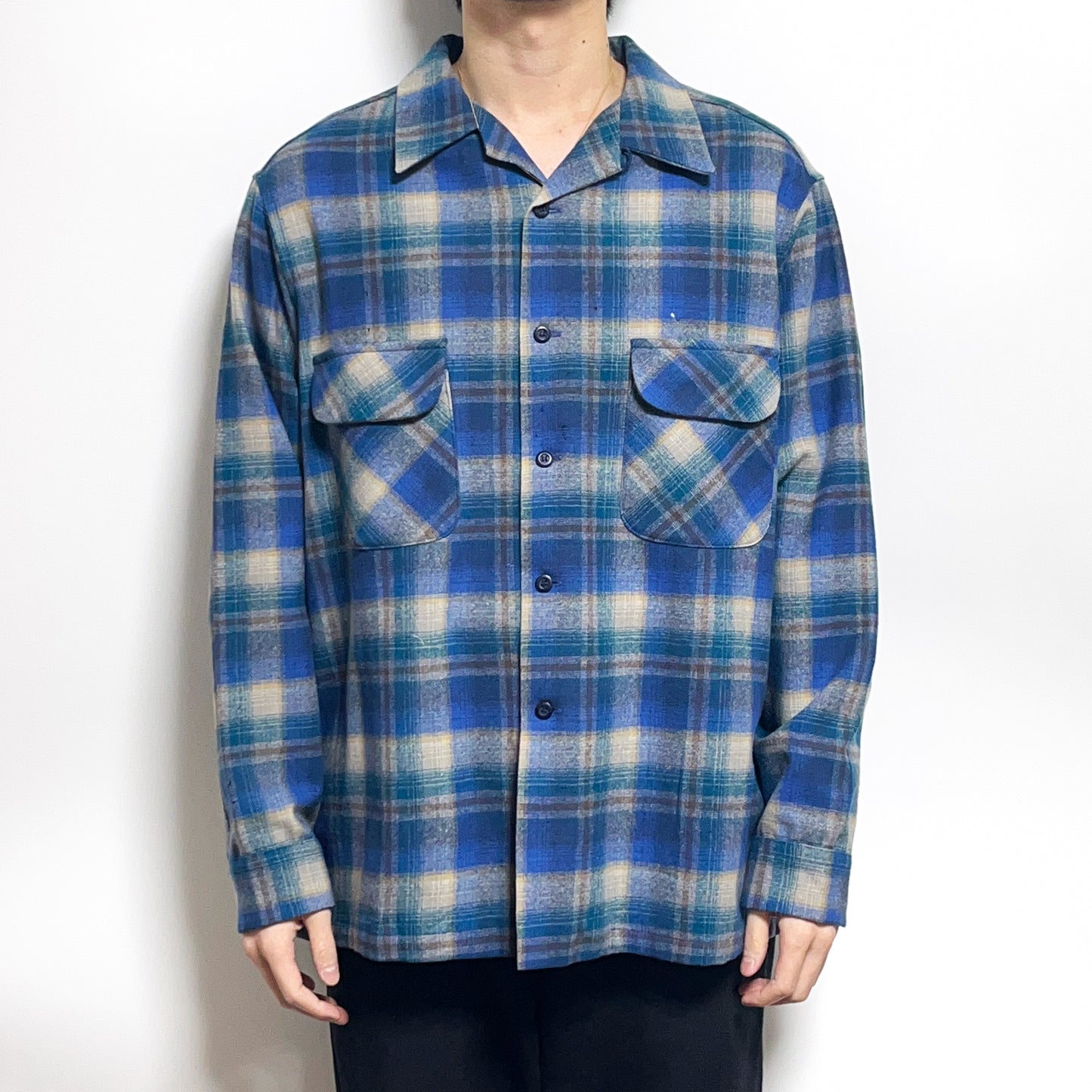 70's Pendleton Wool SH 好配色チェック Size (XL) ビッグサイズ！